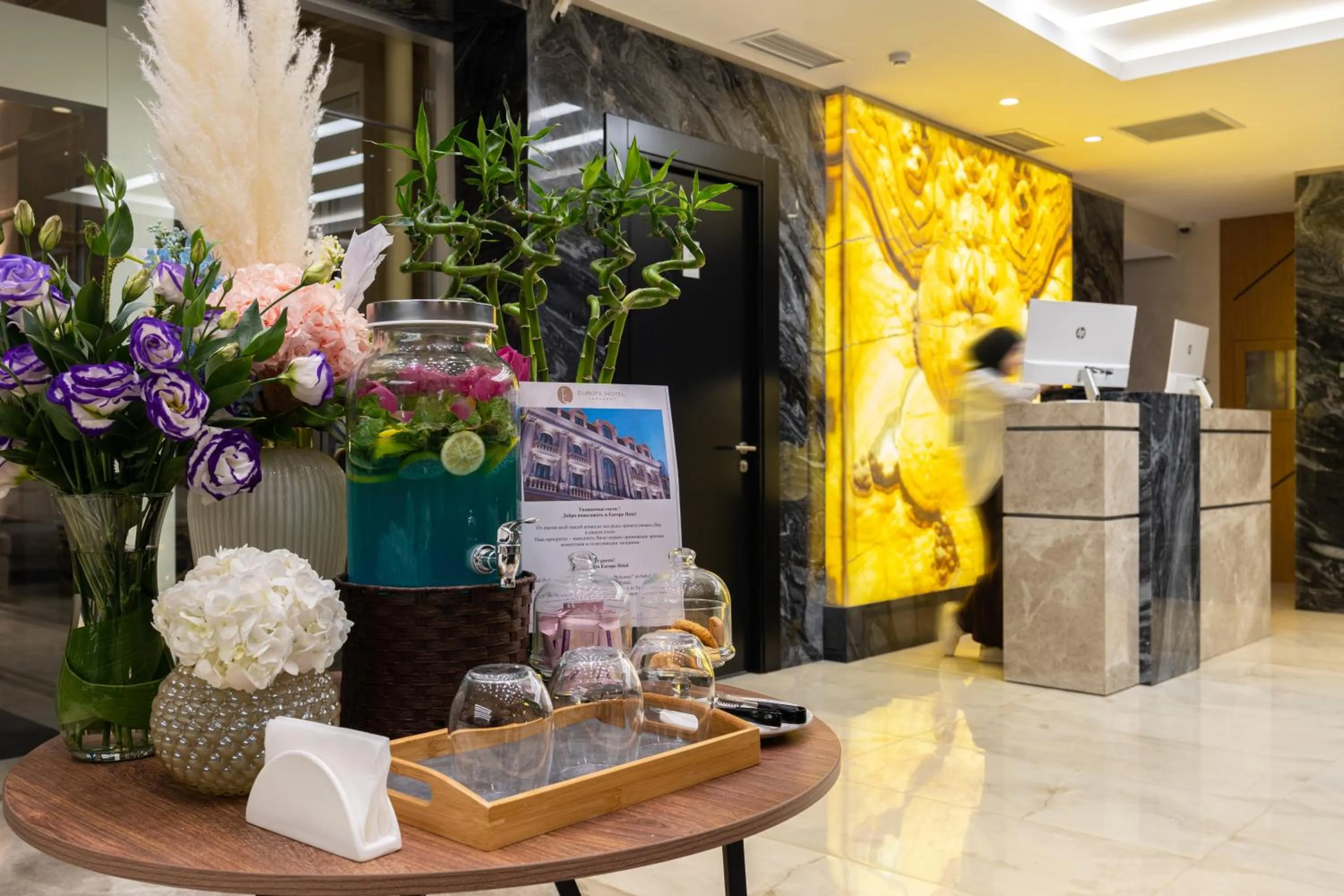 Lobby or reception in Europe Hotel Tashkent