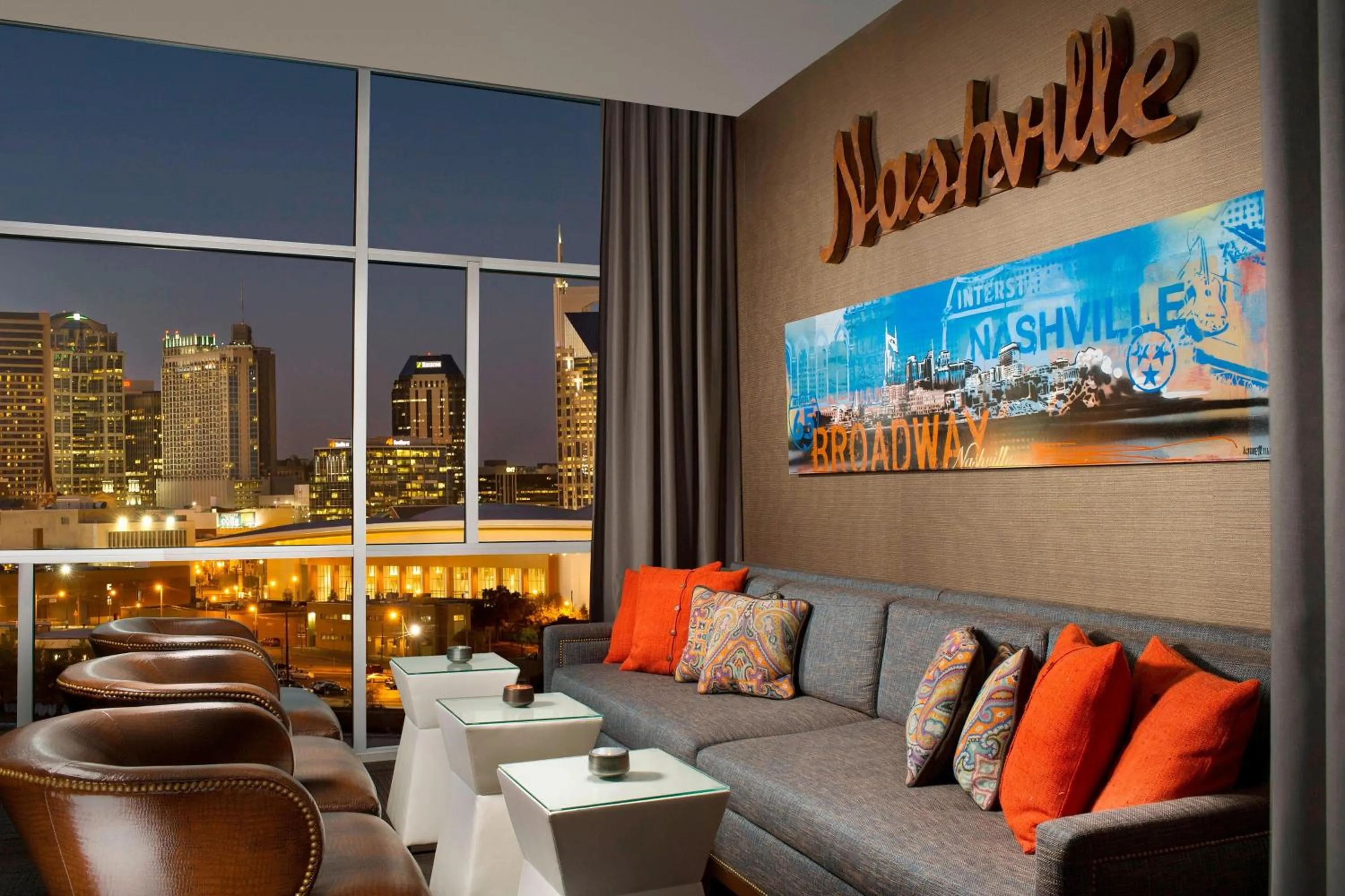Lounge or bar in Fairfield Inn and Suites by Marriott Nashville Downtown/The Gulch