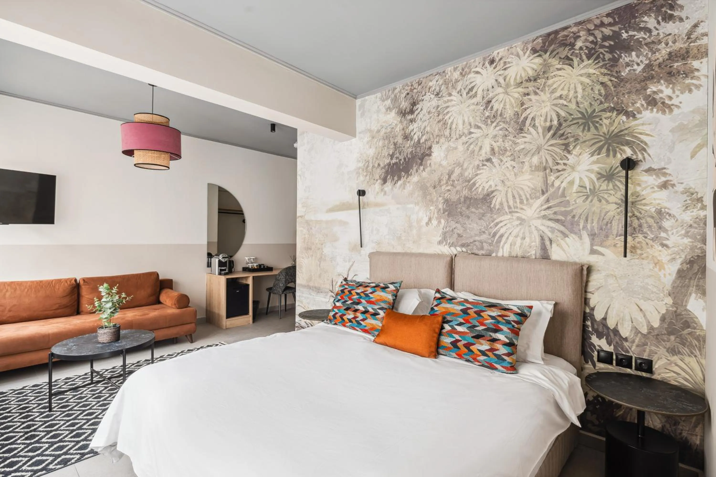 Bedroom, Bed in Airio Athens Suites