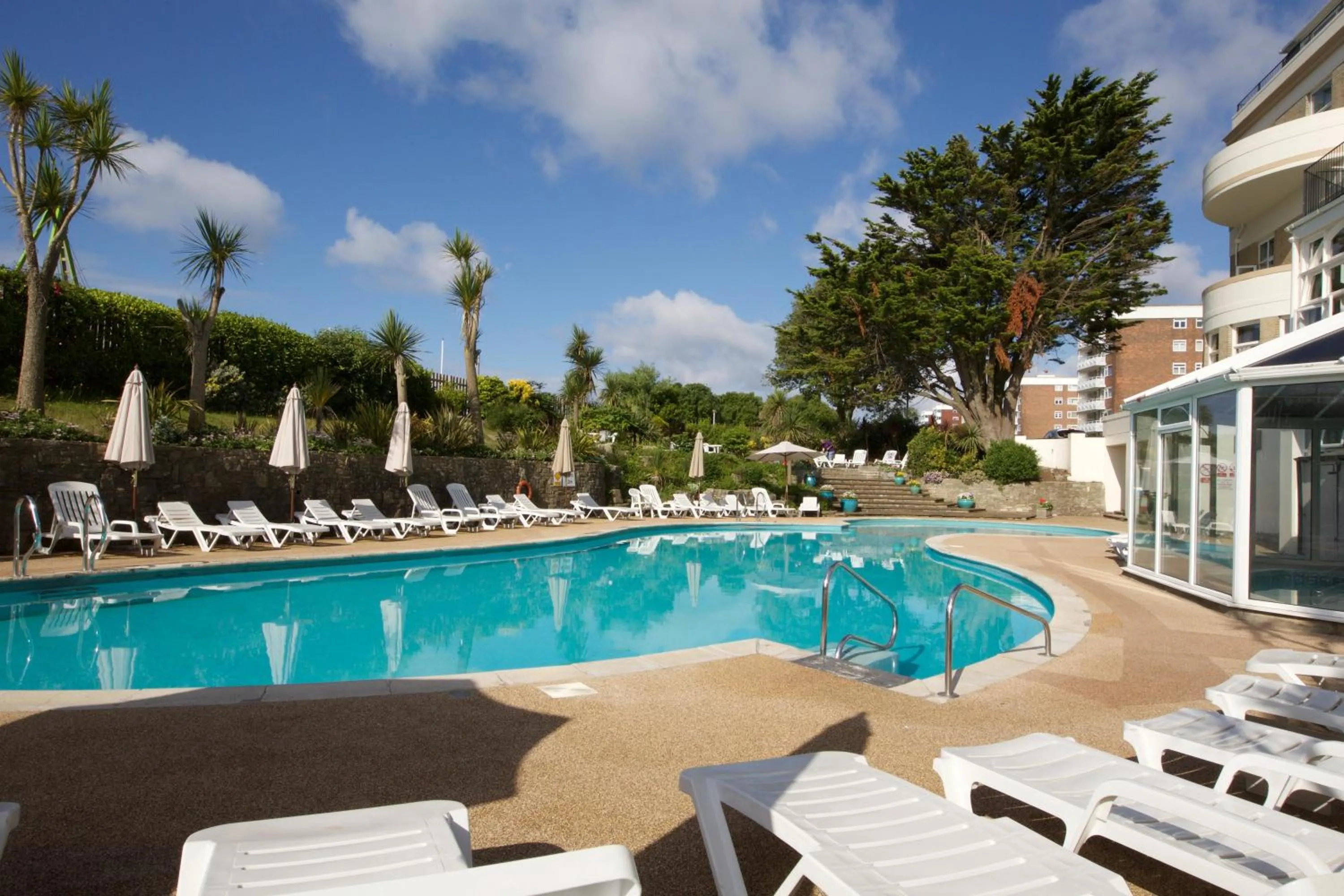 Pool view in Bournemouth Carlton Hotel, BW Signature Collection