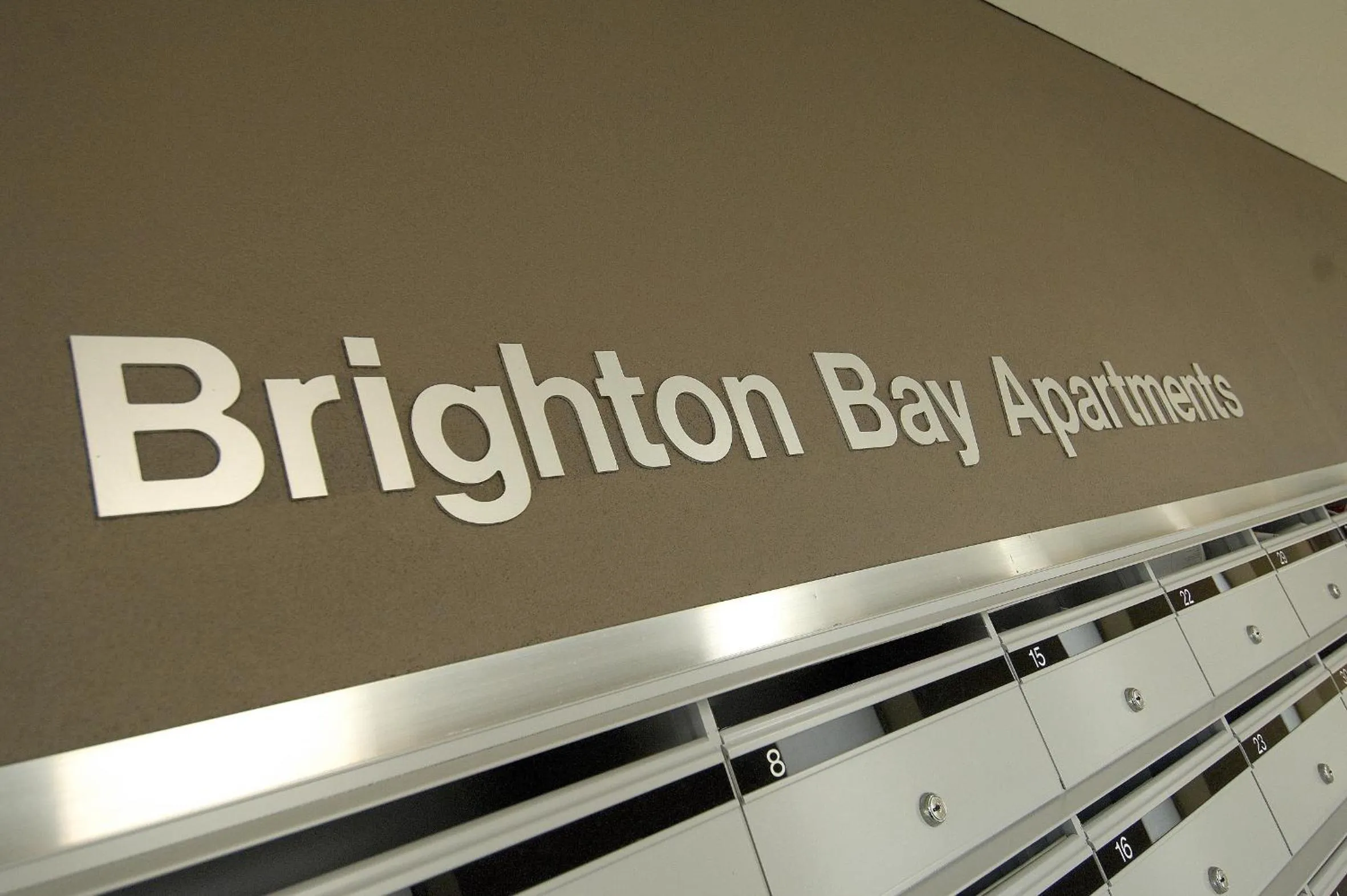 Property logo or sign in Brighton Bay Apartments