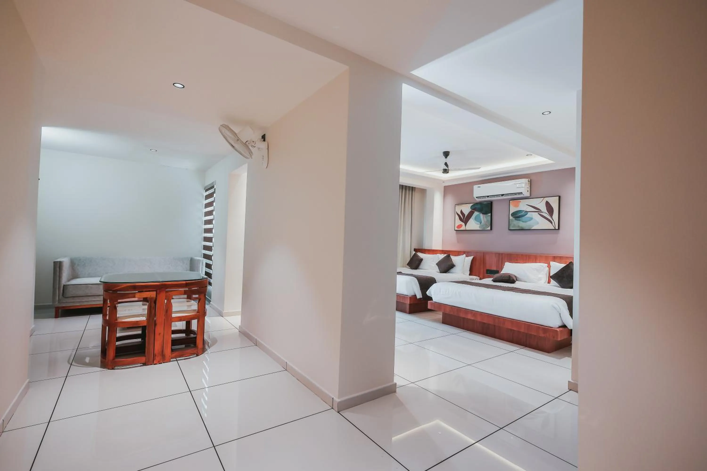 Living room in Fortview Suites