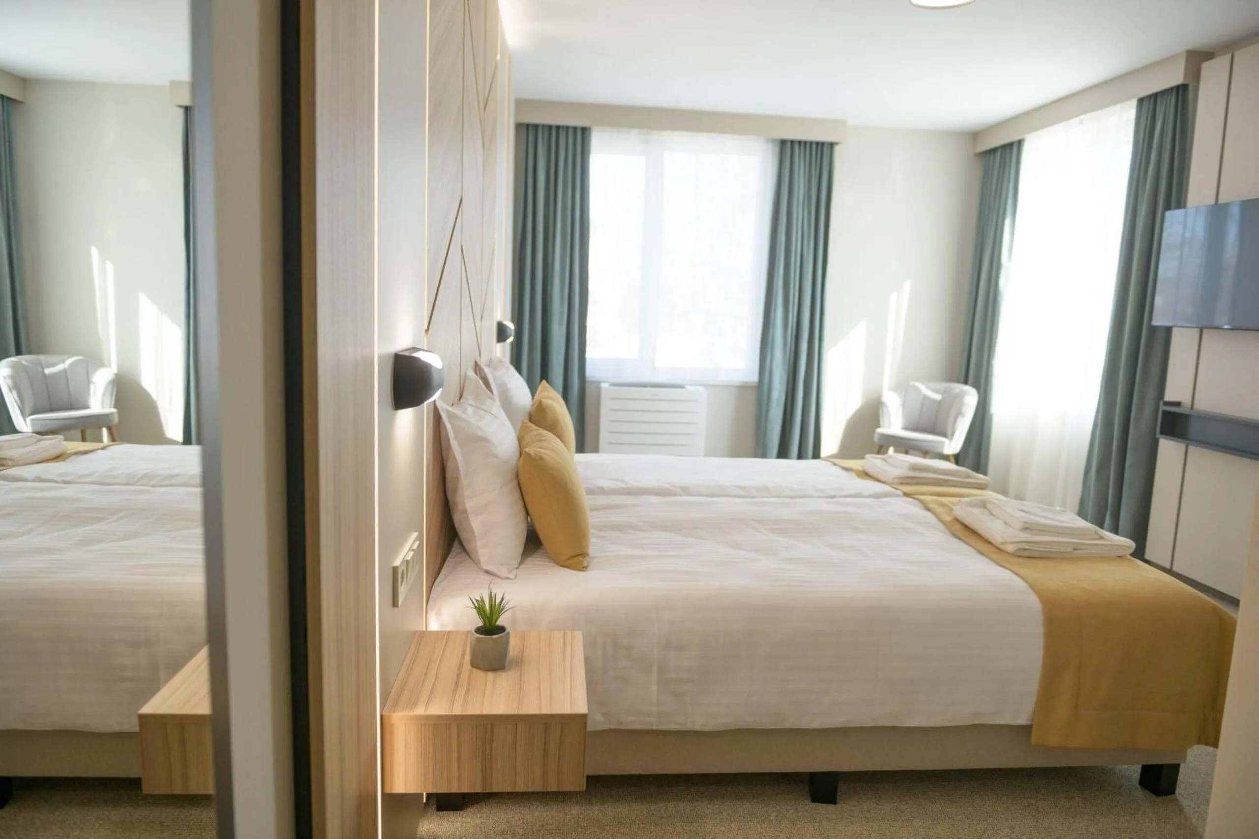 Bed in Hotel Forum City