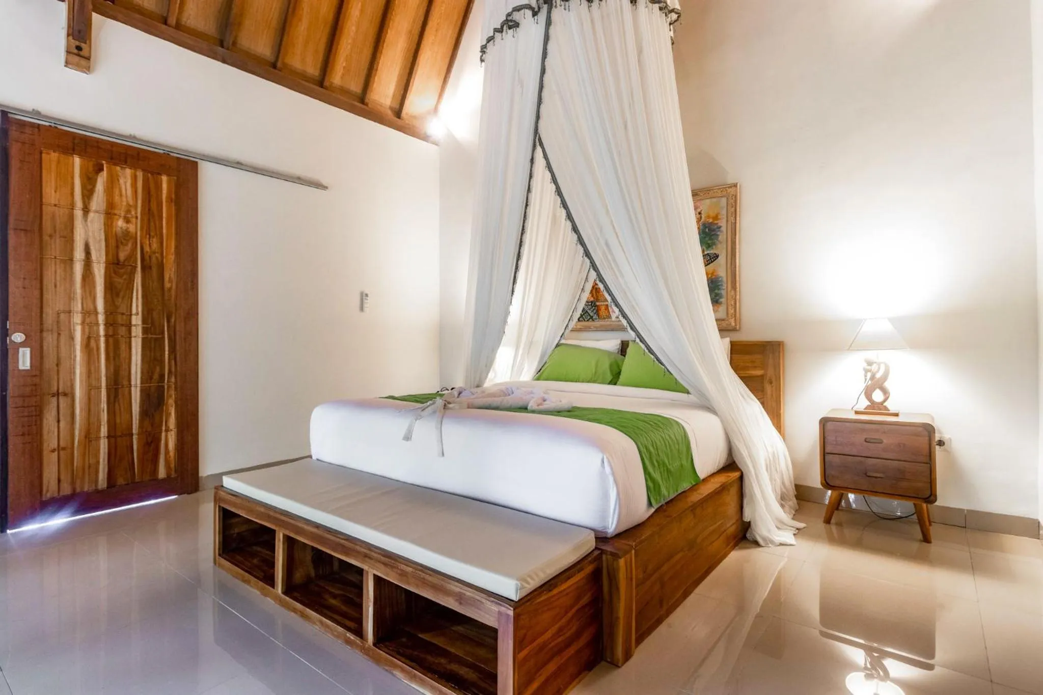 Bed in Green Coco Suite by AGATA