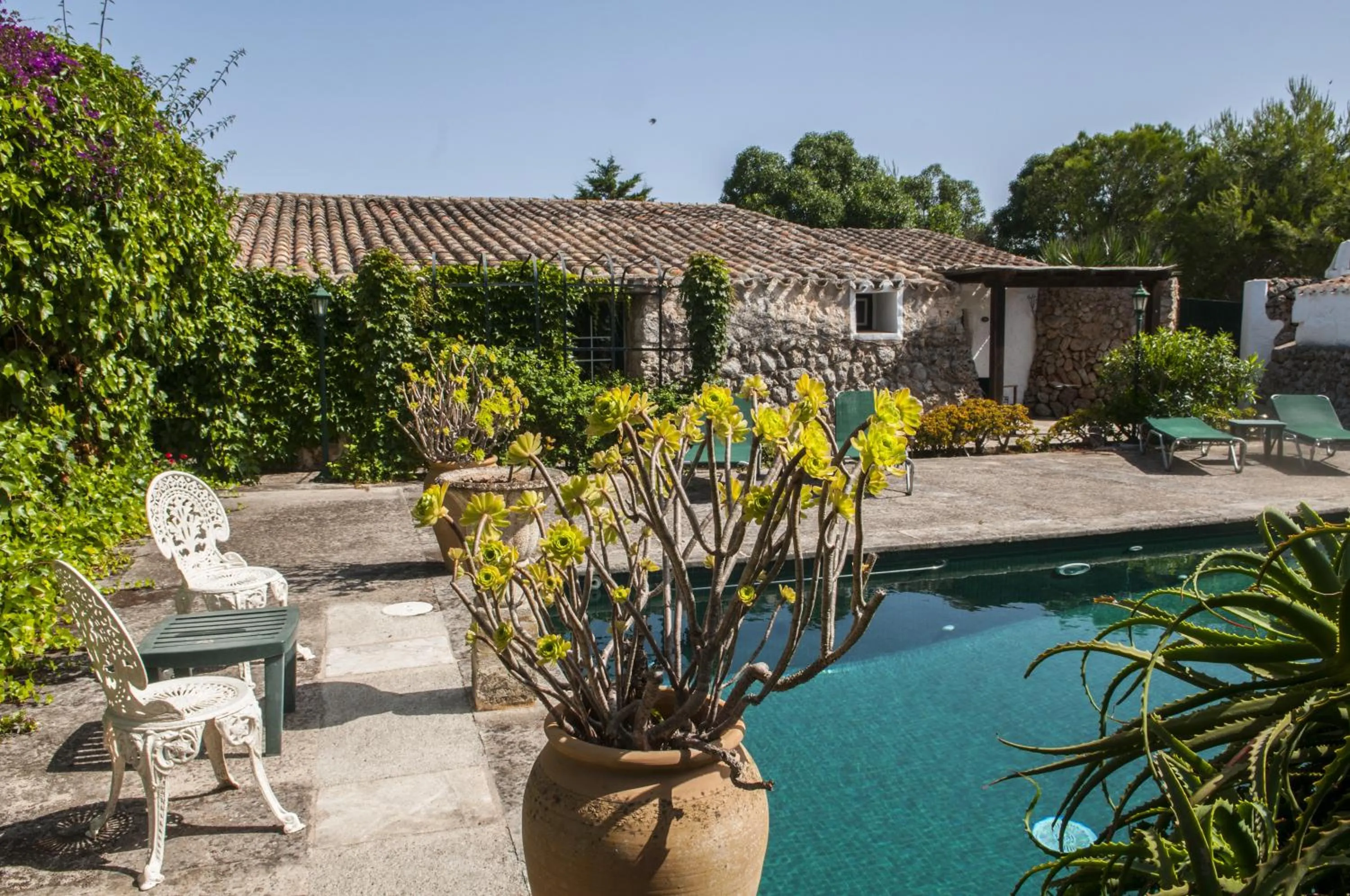 Swimming pool in Hotel Rural Biniarroca - Adults Only