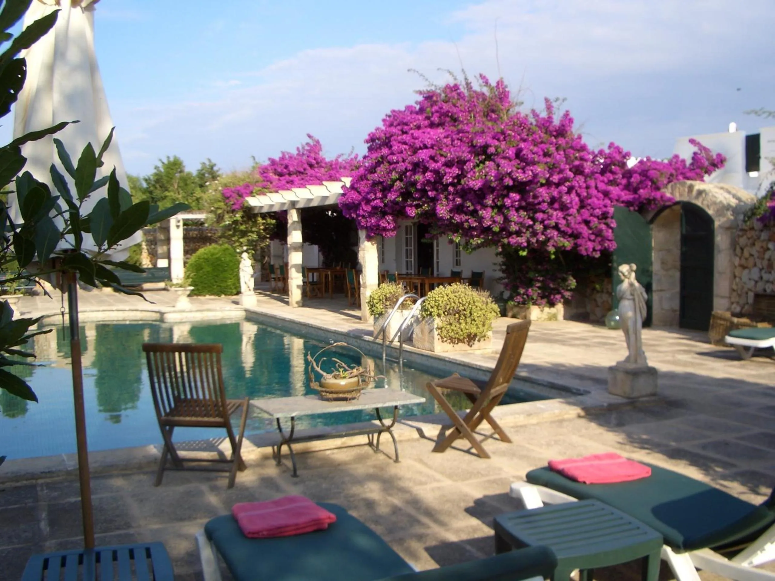 Swimming pool in Hotel Rural Biniarroca - Adults Only