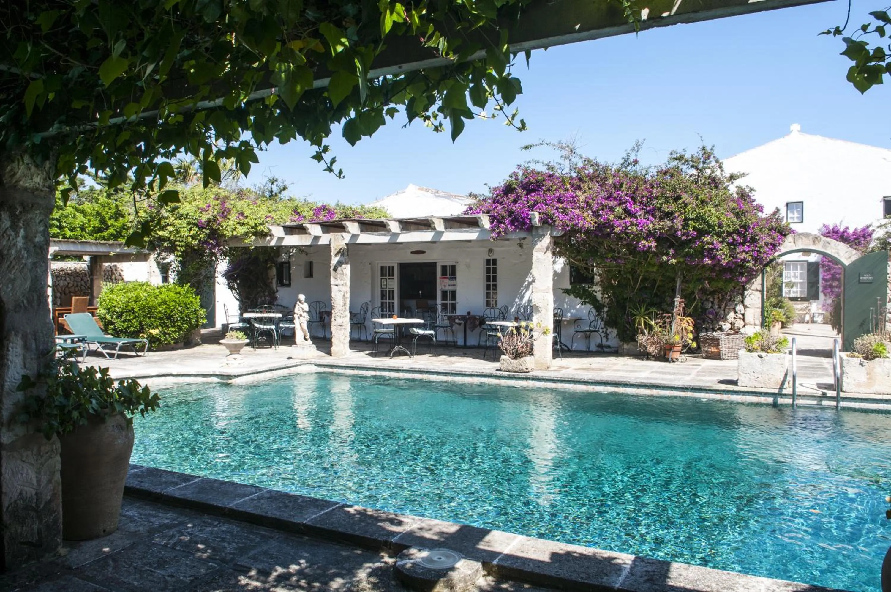 Swimming pool in Hotel Rural Biniarroca - Adults Only