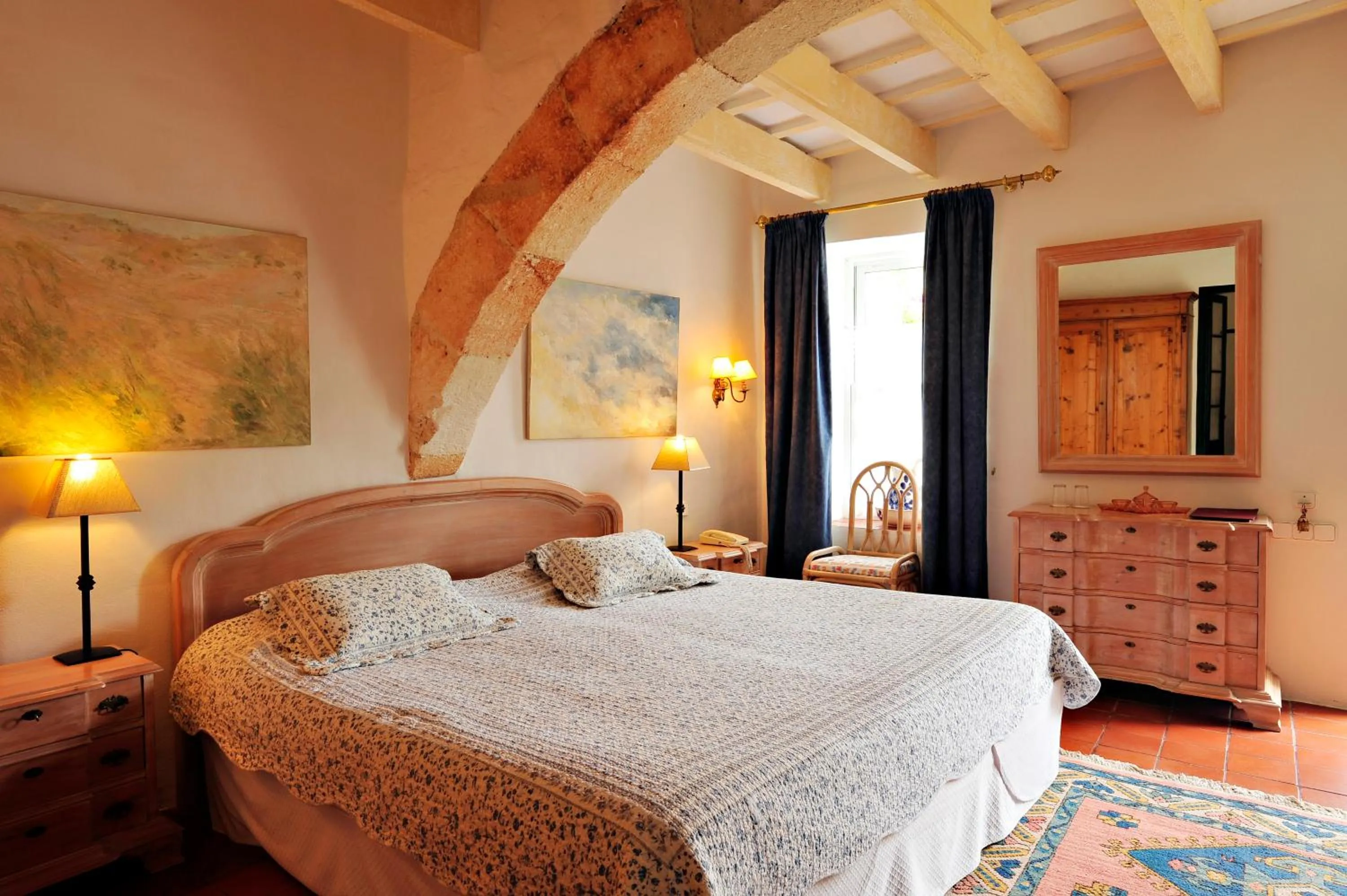 Bed in Hotel Rural Biniarroca - Adults Only