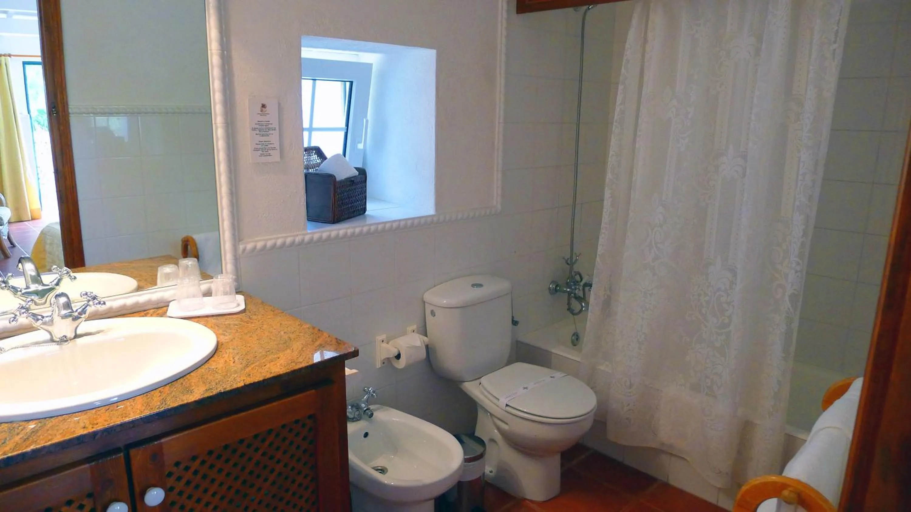 Bathroom in Hotel Rural Biniarroca - Adults Only