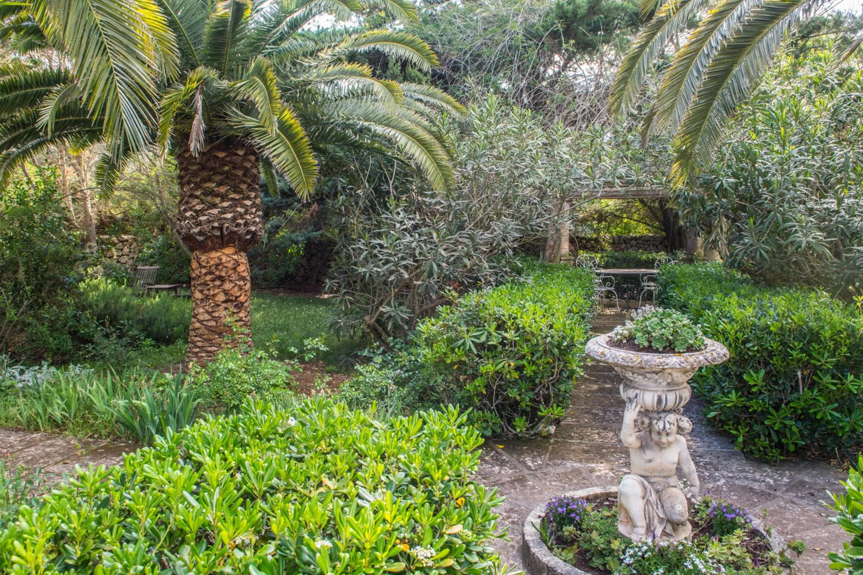 Garden in Hotel Rural Biniarroca - Adults Only