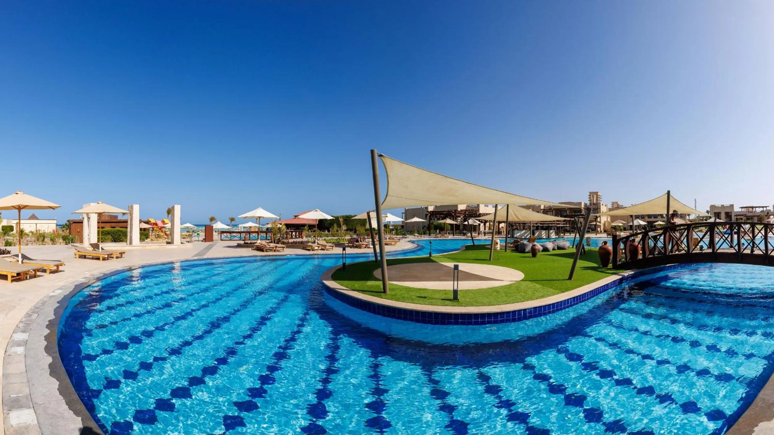 Pool view in True Beach Resort