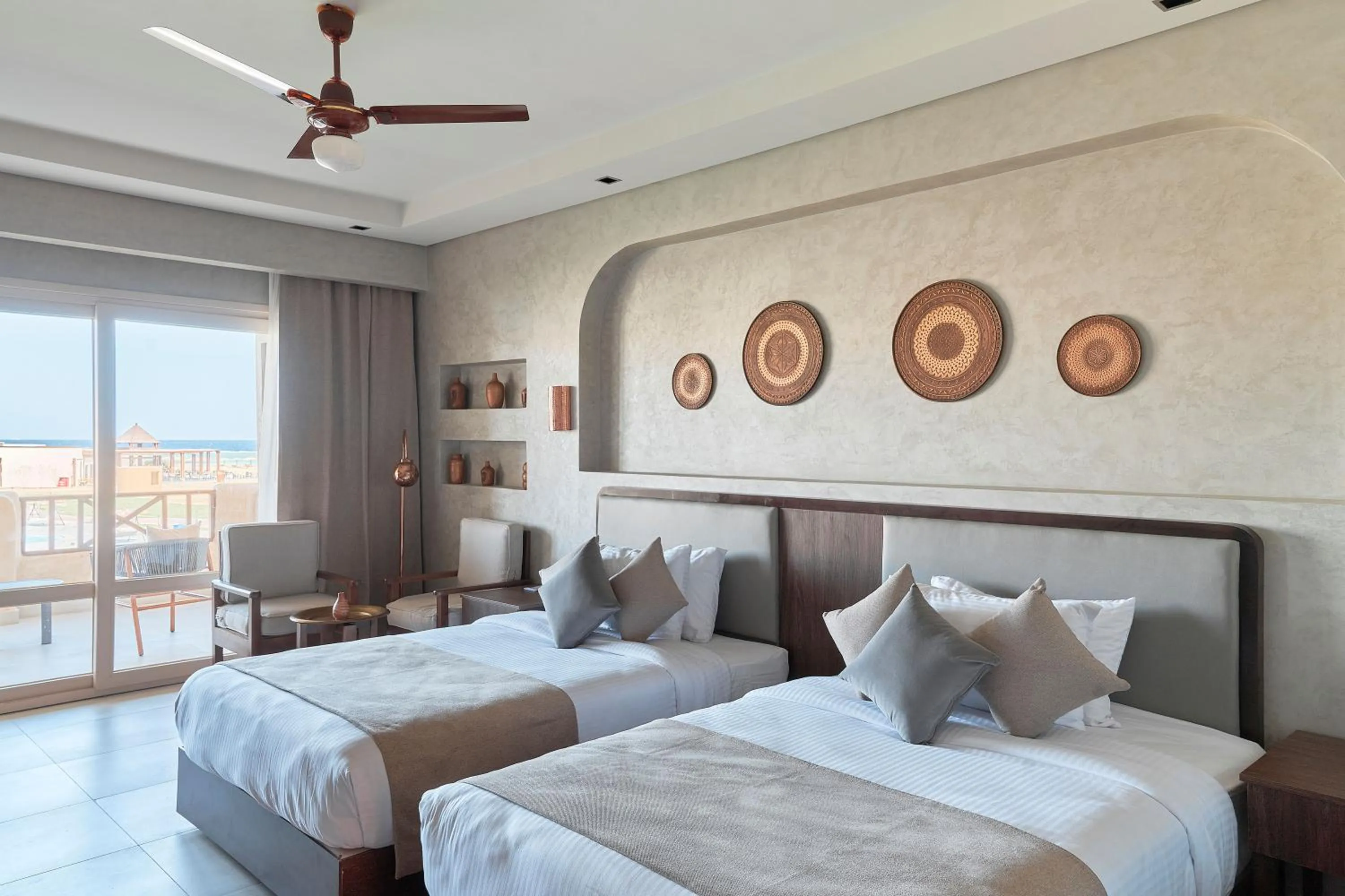 Bed in True Beach Resort