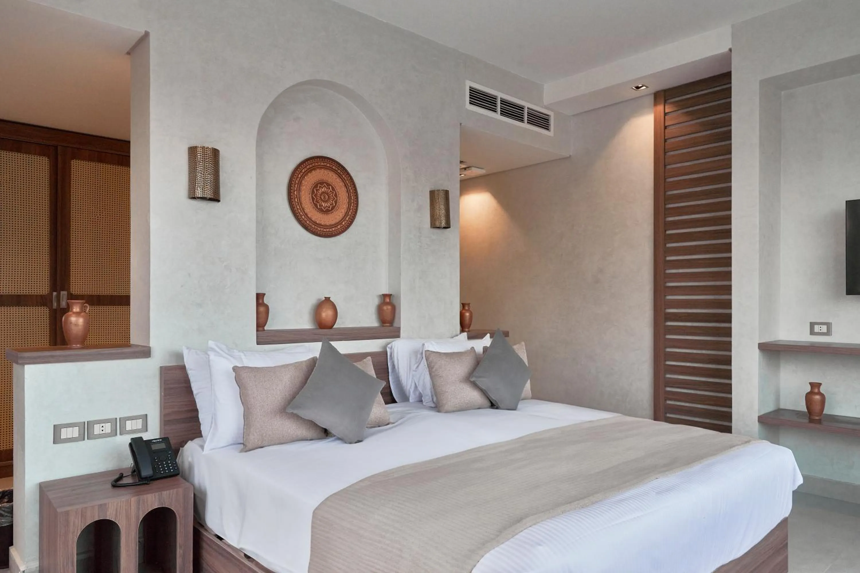 Bed in True Beach Resort