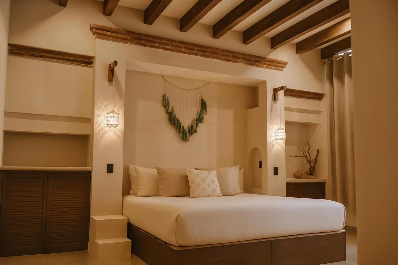 Bed in Enigmatic Hotel Experience