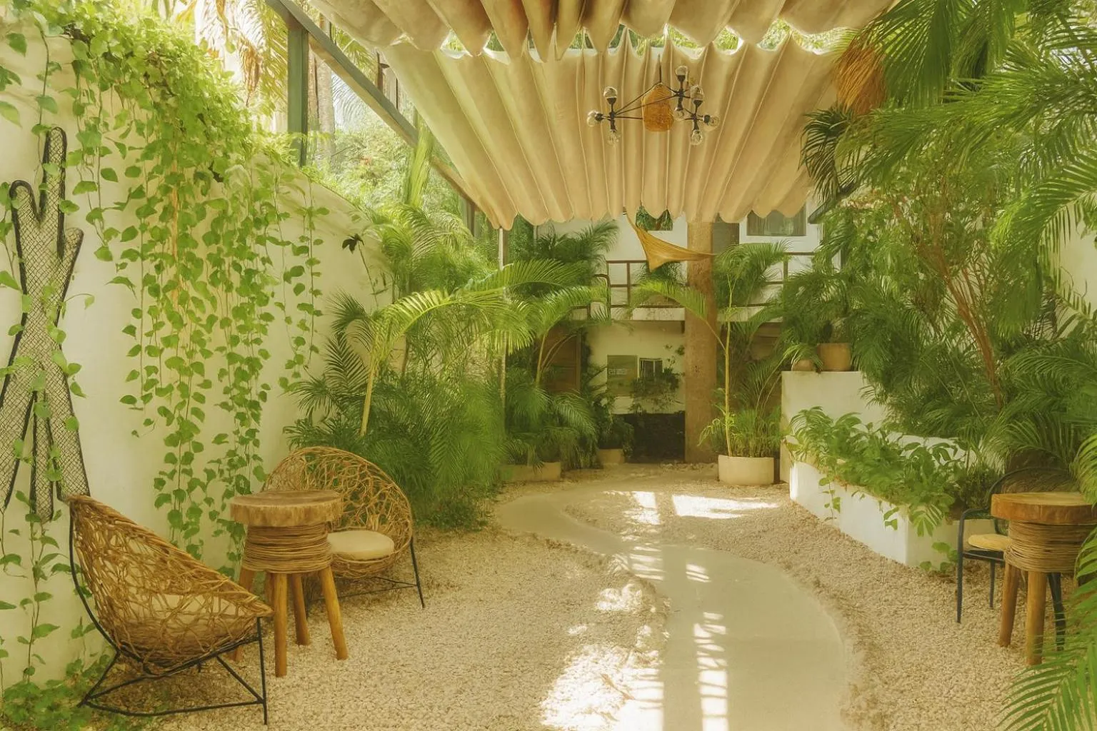Garden in Enigmatic Hotel Experience