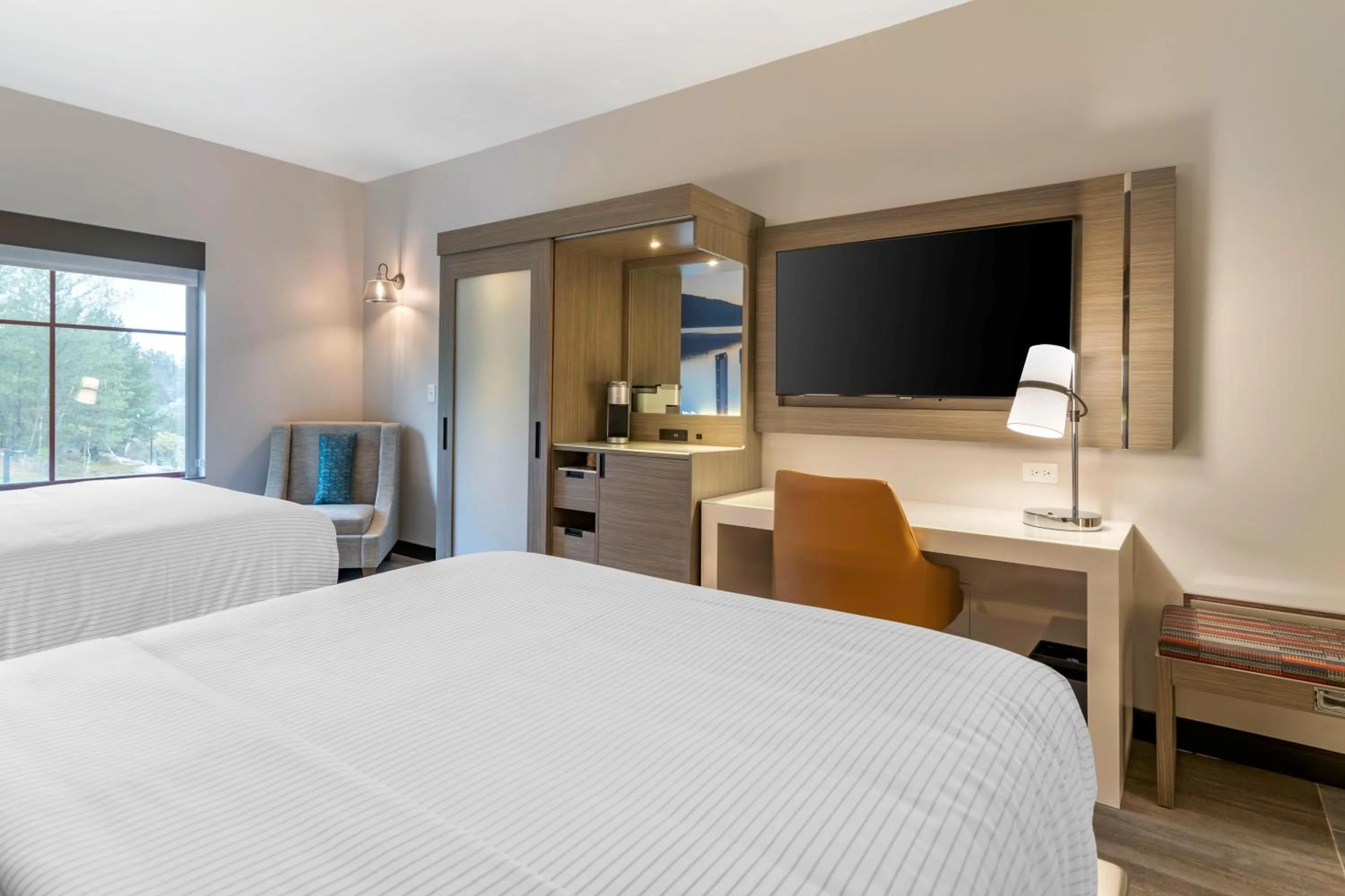 TV and multimedia, Bed in Cambria Hotel Lake Placid - Lakeside Resort