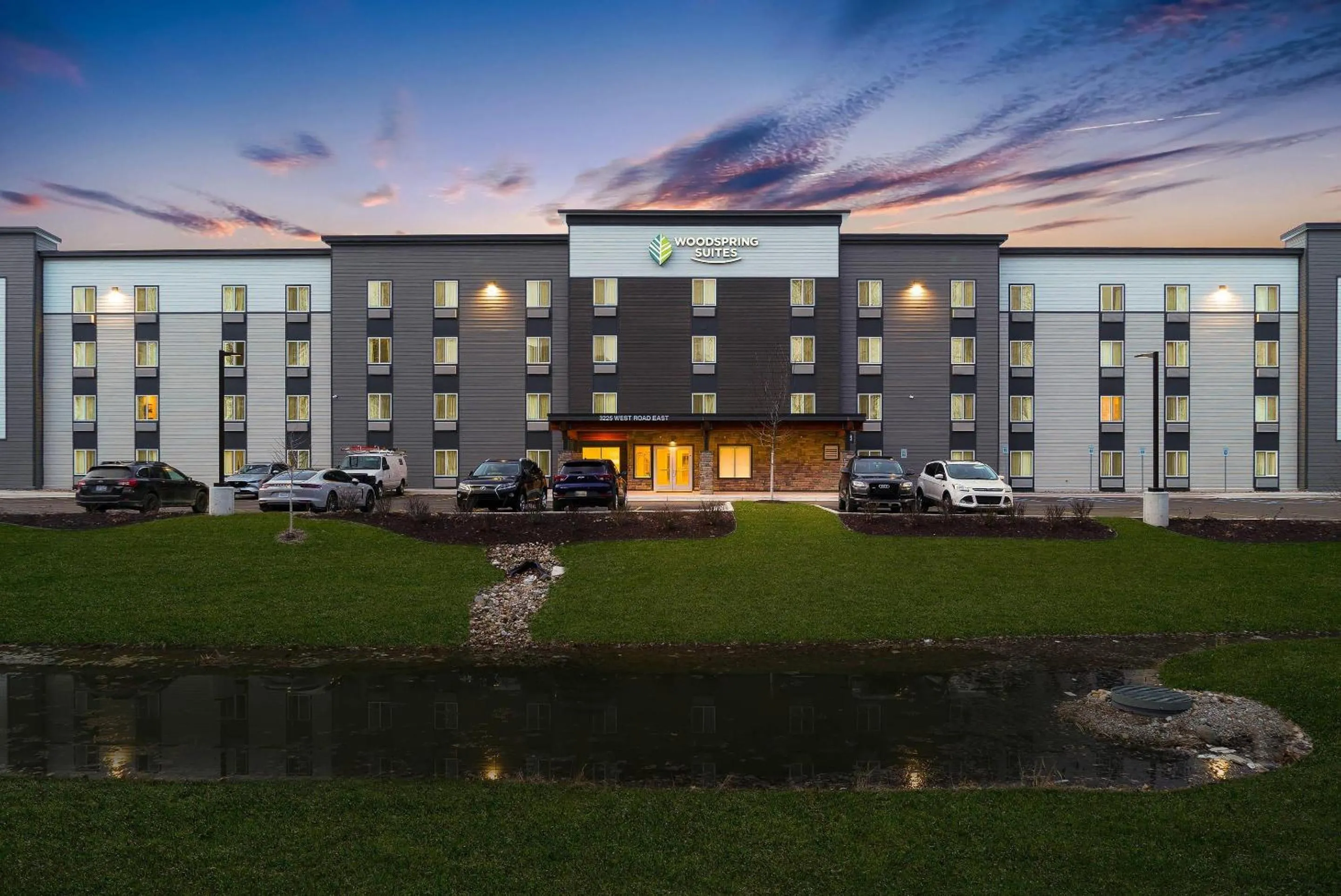 Property building in WoodSpring Suites East Lansing - University Area