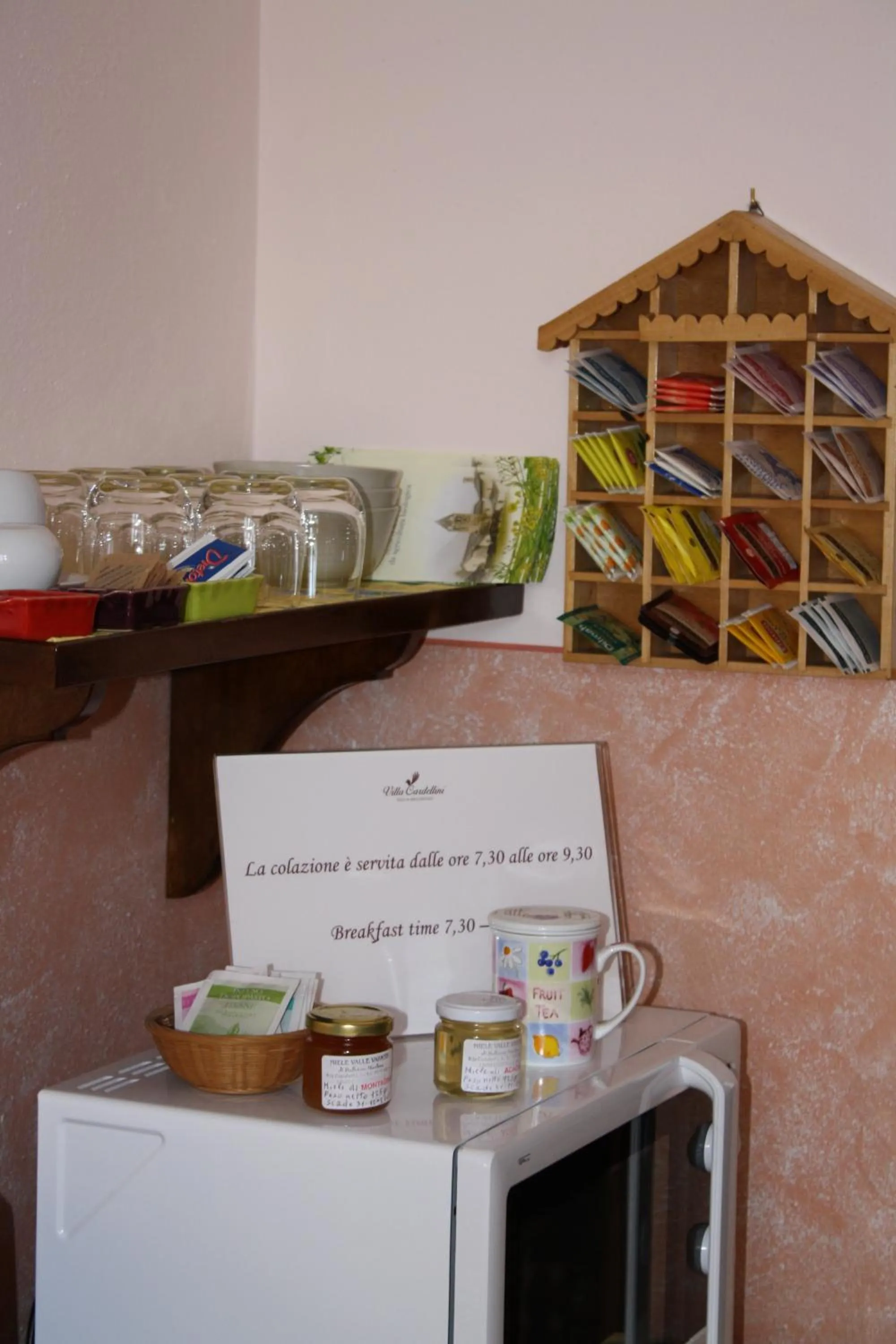 Drinks in B&B Villa Cardellini