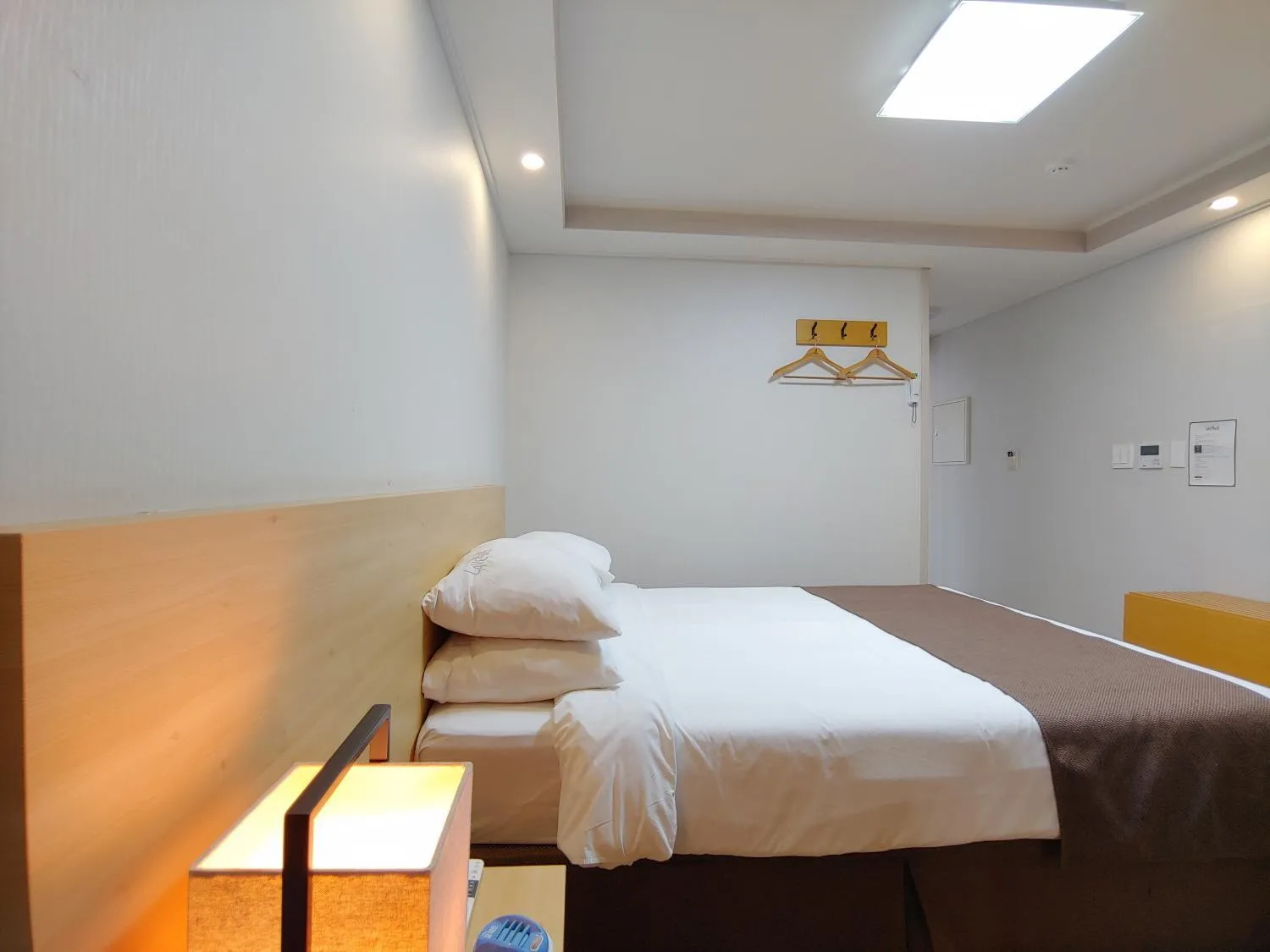 Bed in Jeju Lavender Hotel