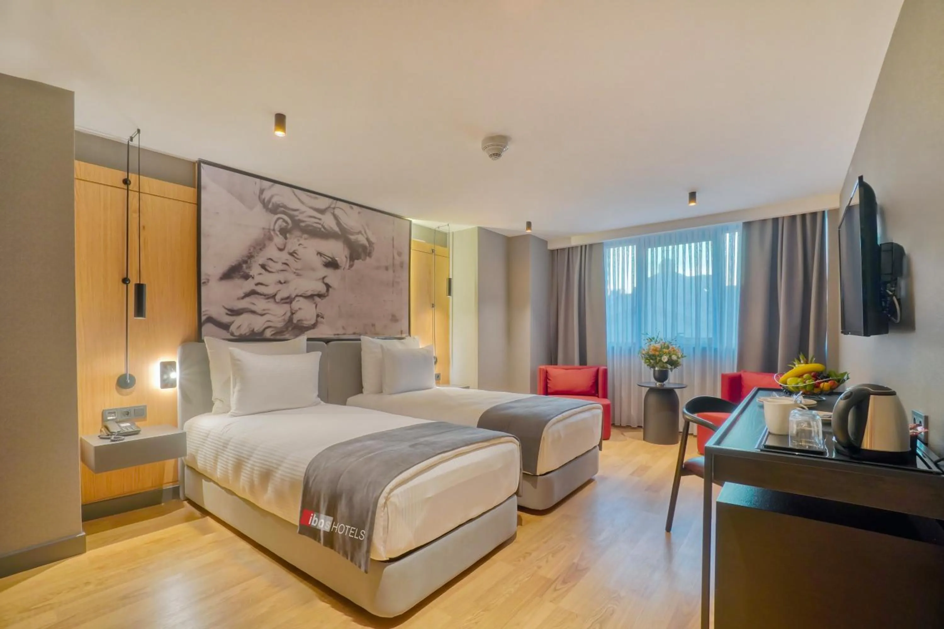 Bed in İbos Hotels Izmir