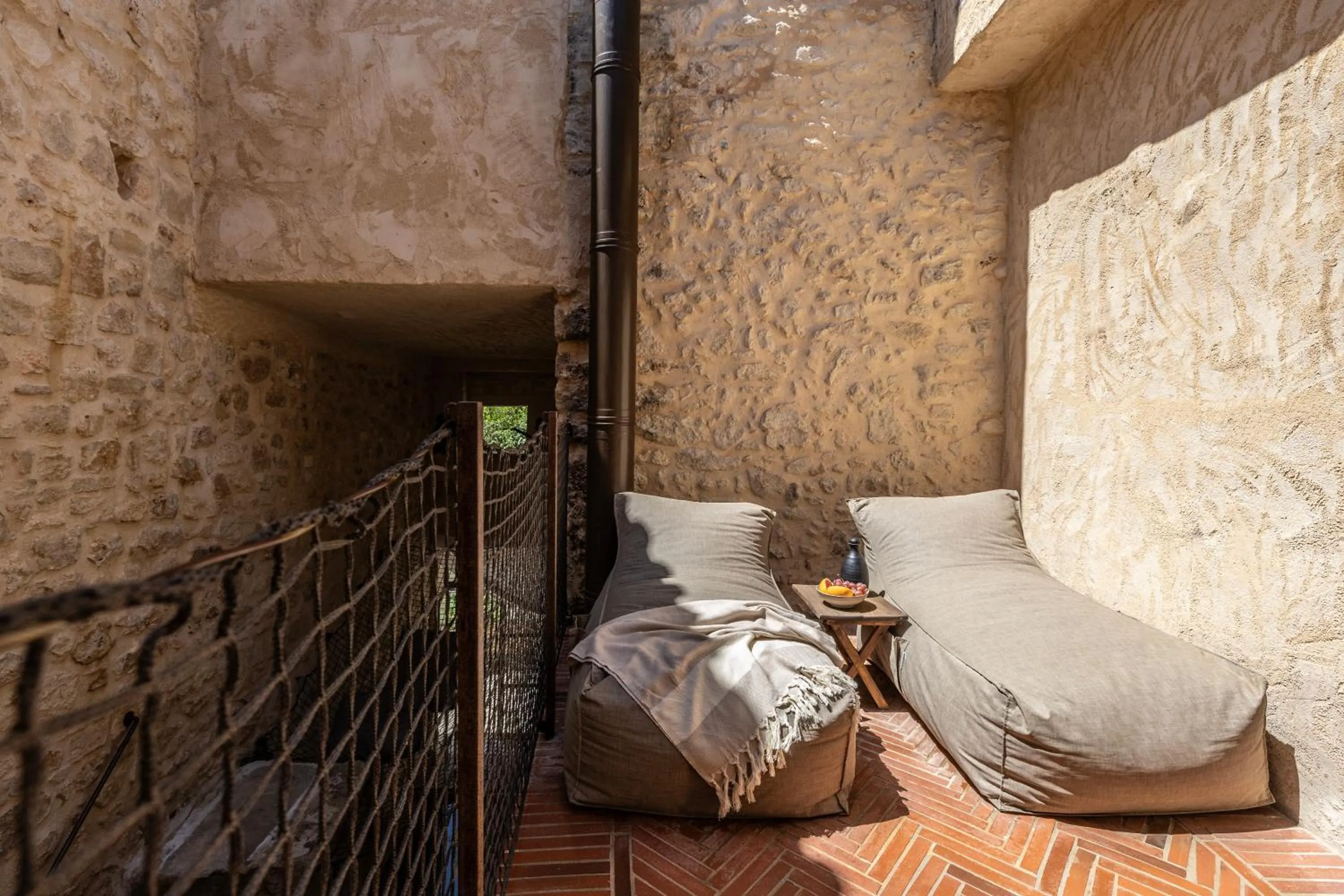 Patio, Bed in Amalen Suites Adults Only