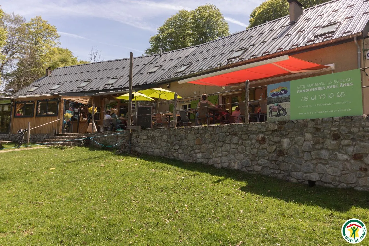 Patio in Auberge La Soulan