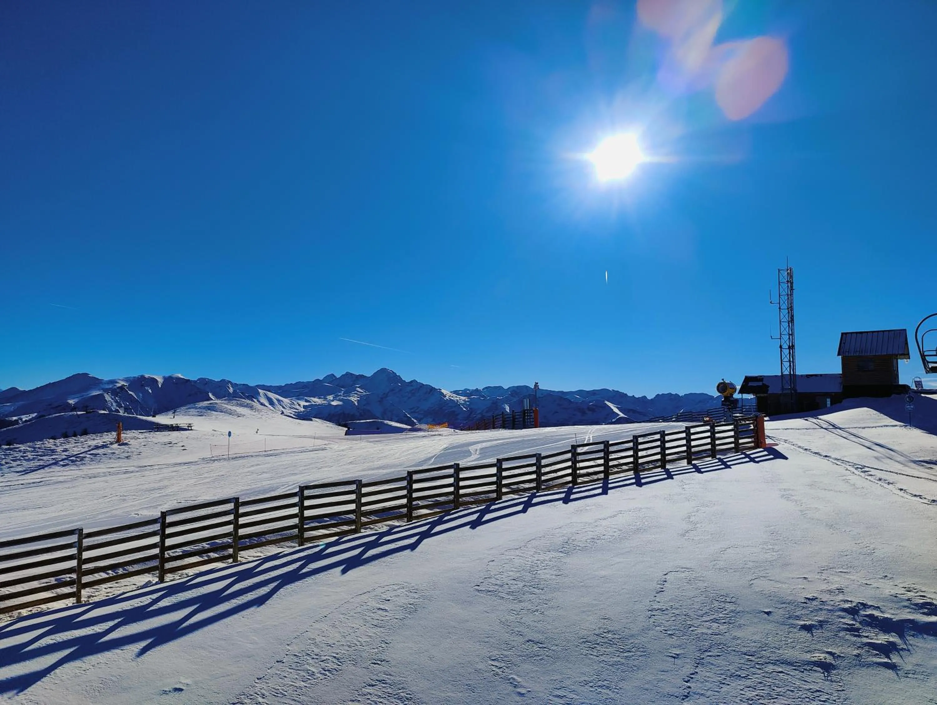 Skiing in Auberge La Soulan