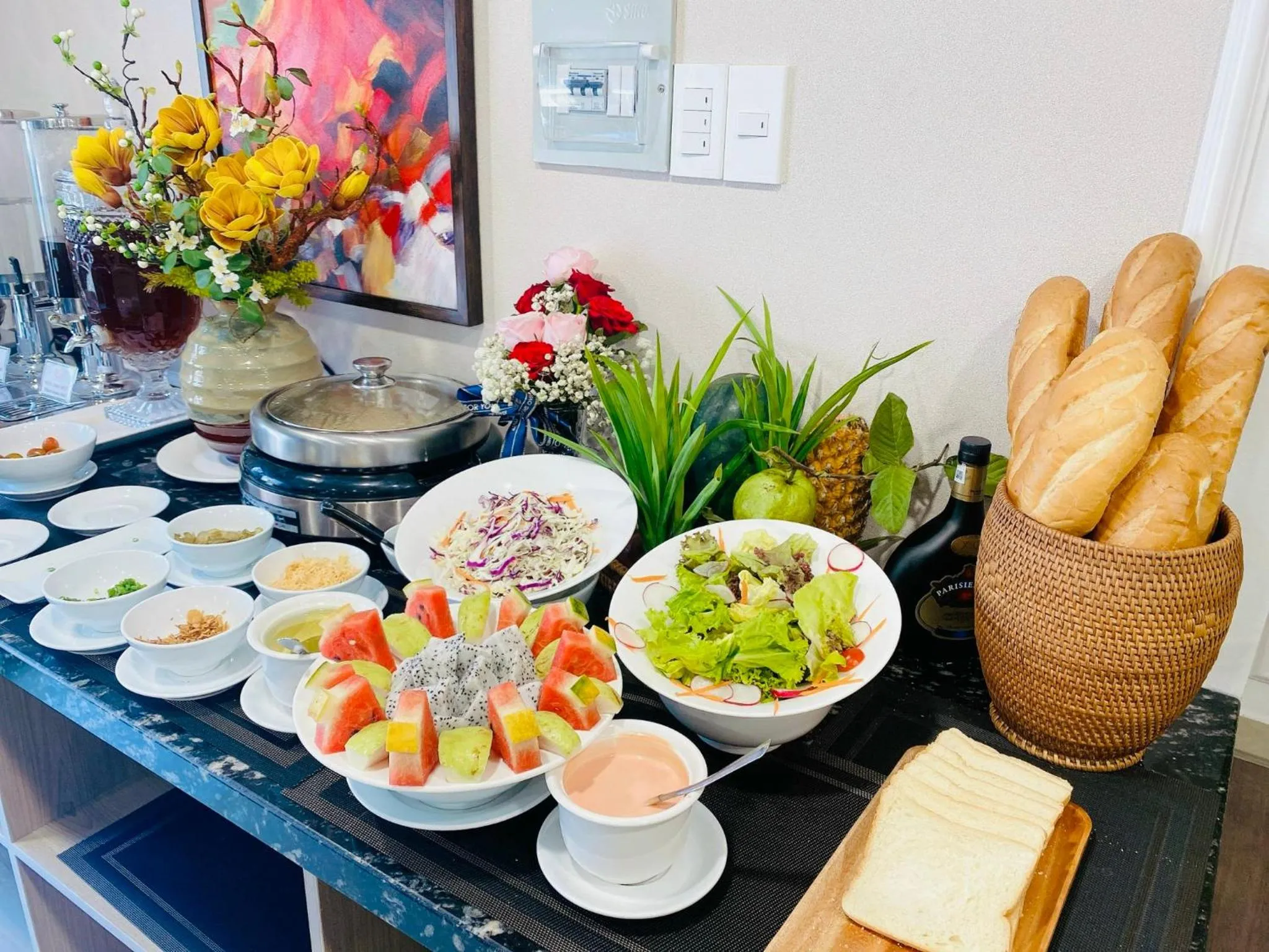 Continental breakfast in Hera Luxury Hotel