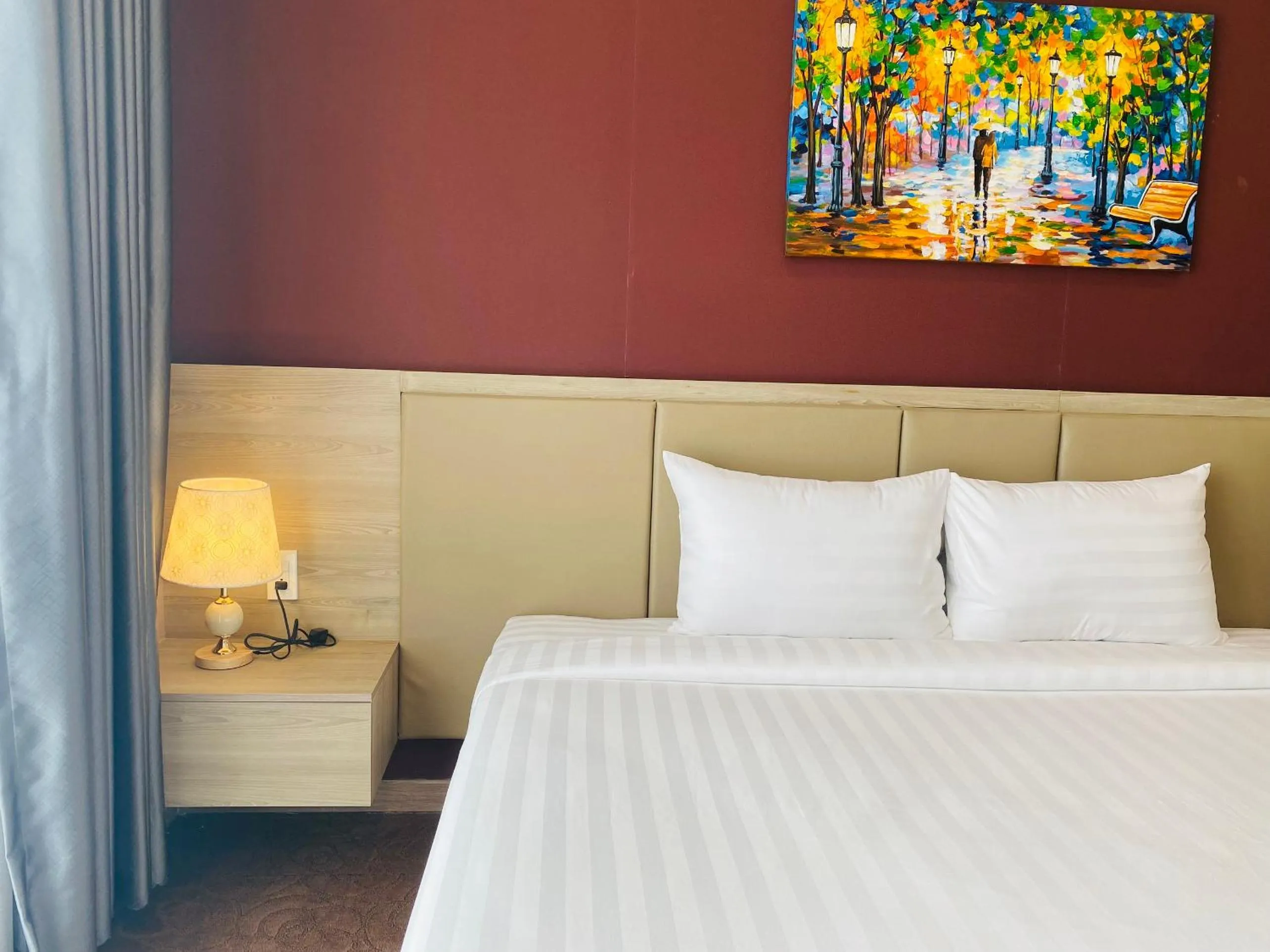 Bed in Hera Luxury Hotel