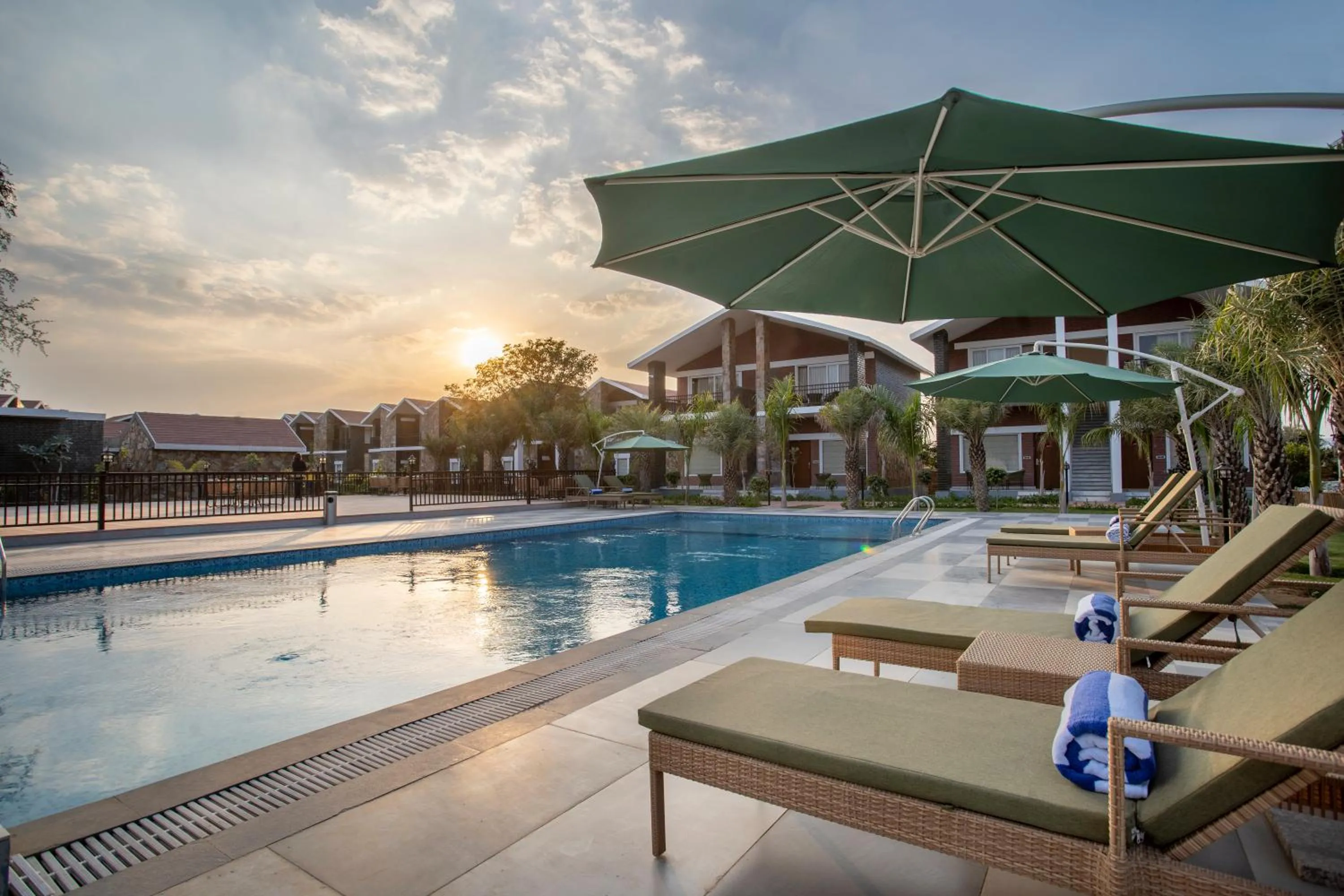 Pool view in Spree Resort Sariska