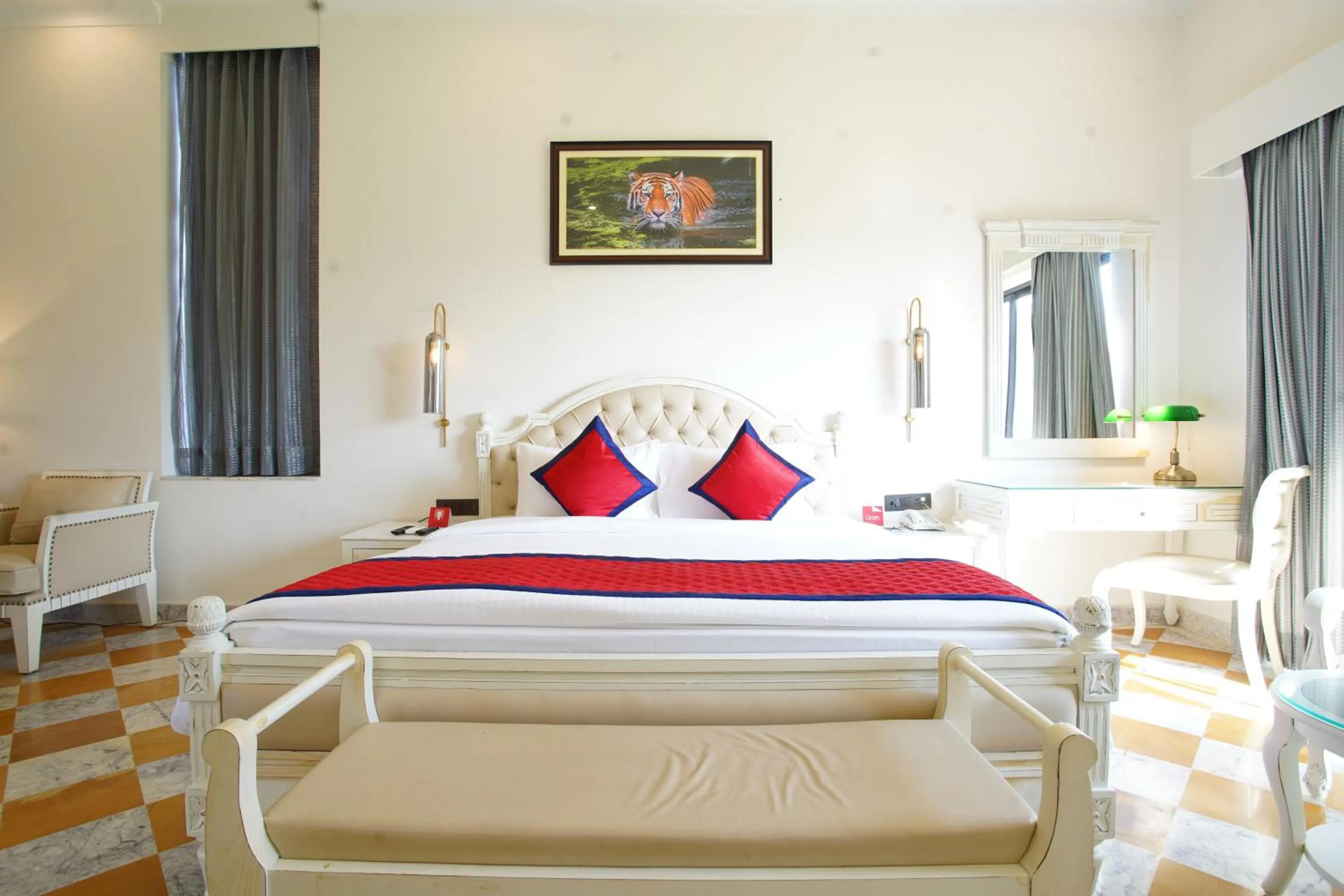 Living room, Bed in Spree Resort Sariska