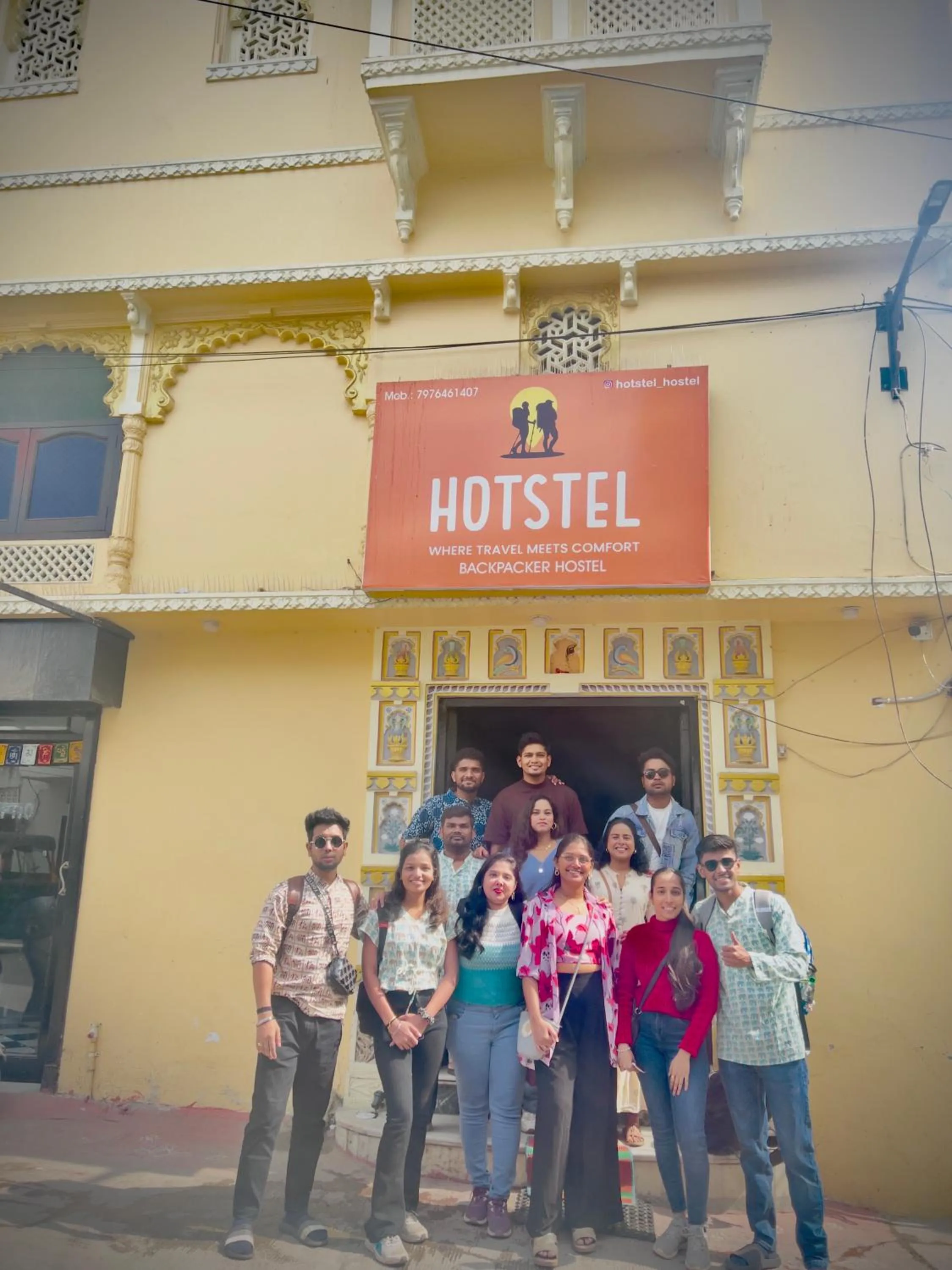 People in Mild Life Hostel Udaipur