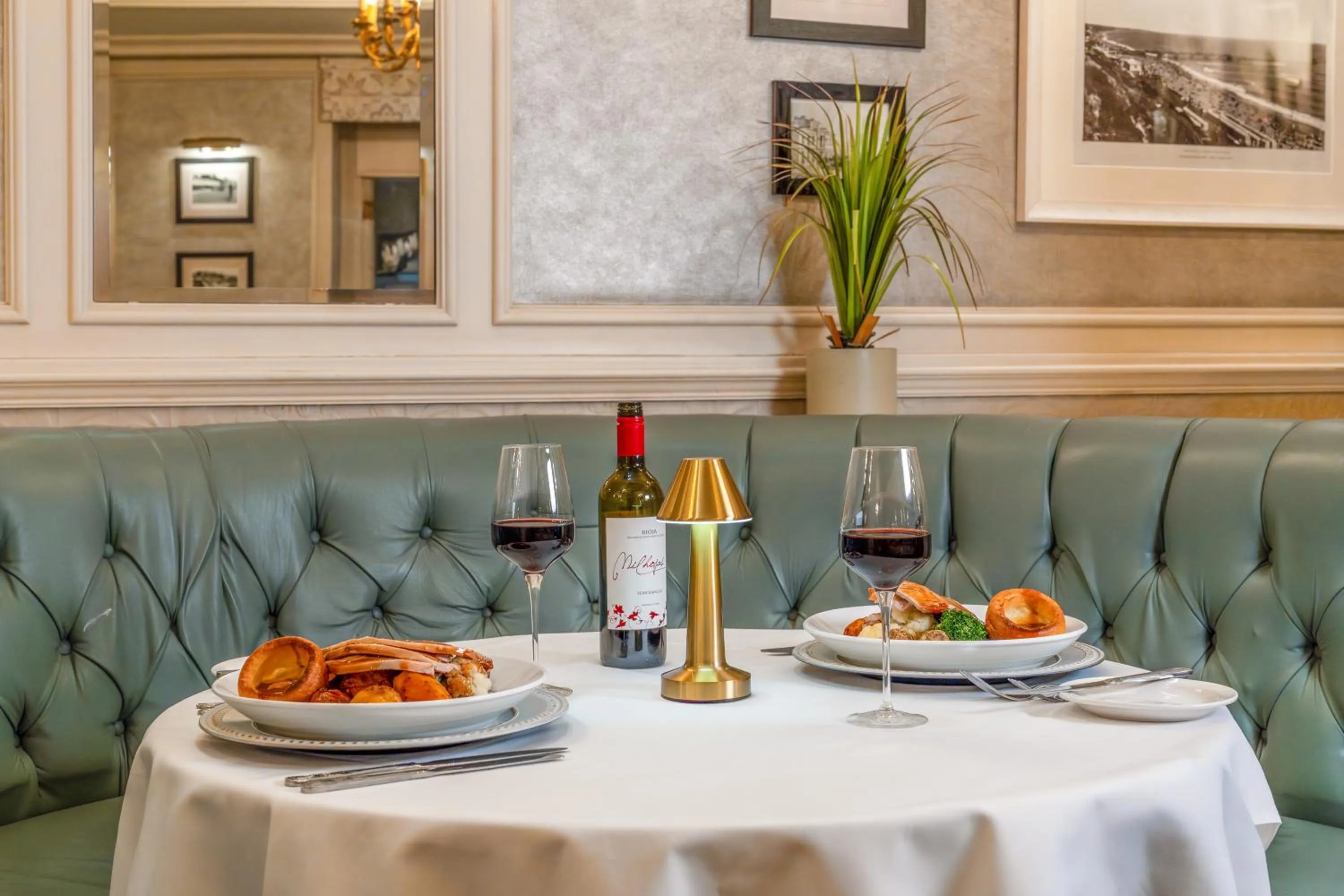 Food and drinks in Royal Bath Hotel Bournemouth