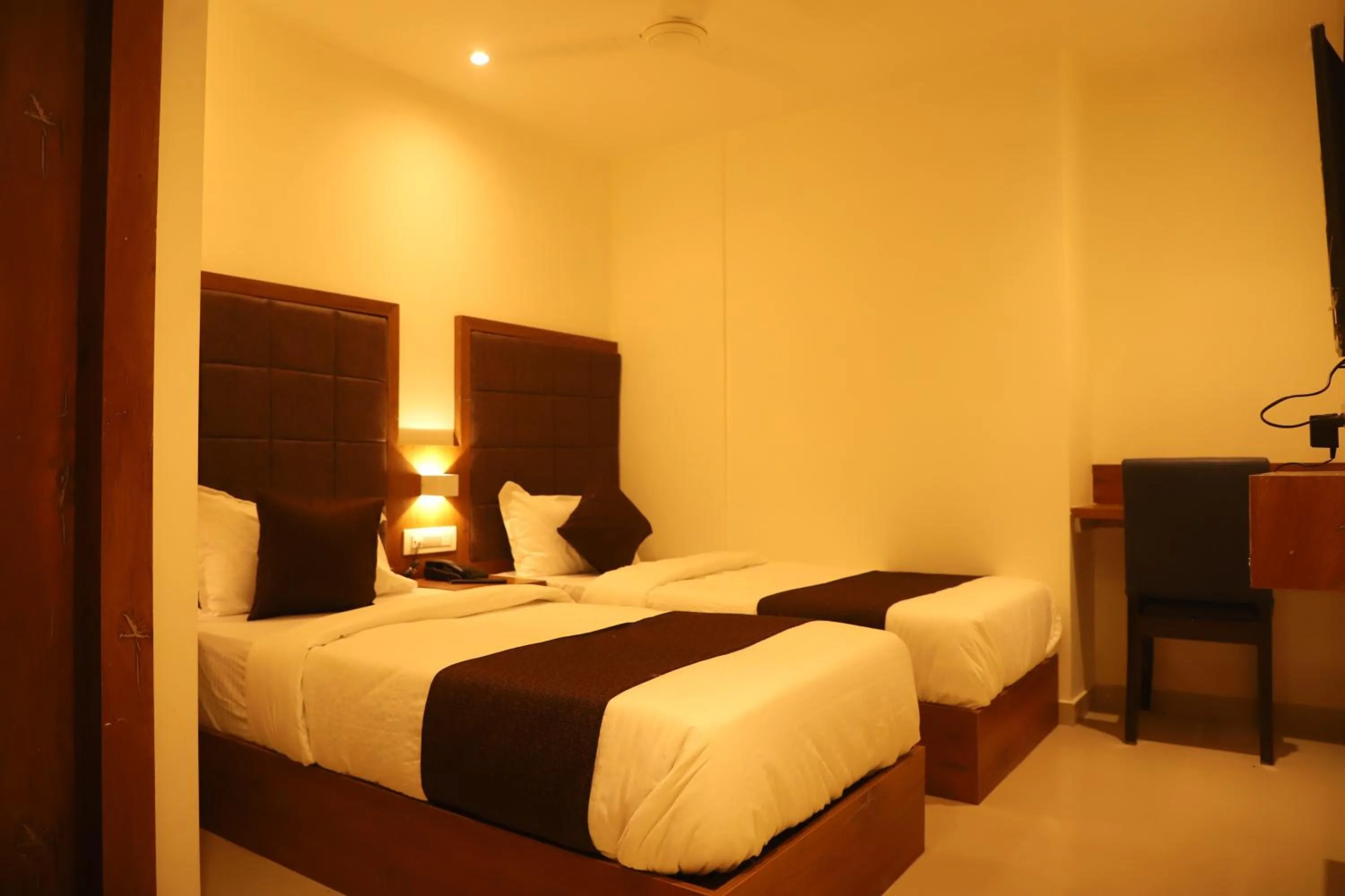 Bed in Hotel Sai Pritam