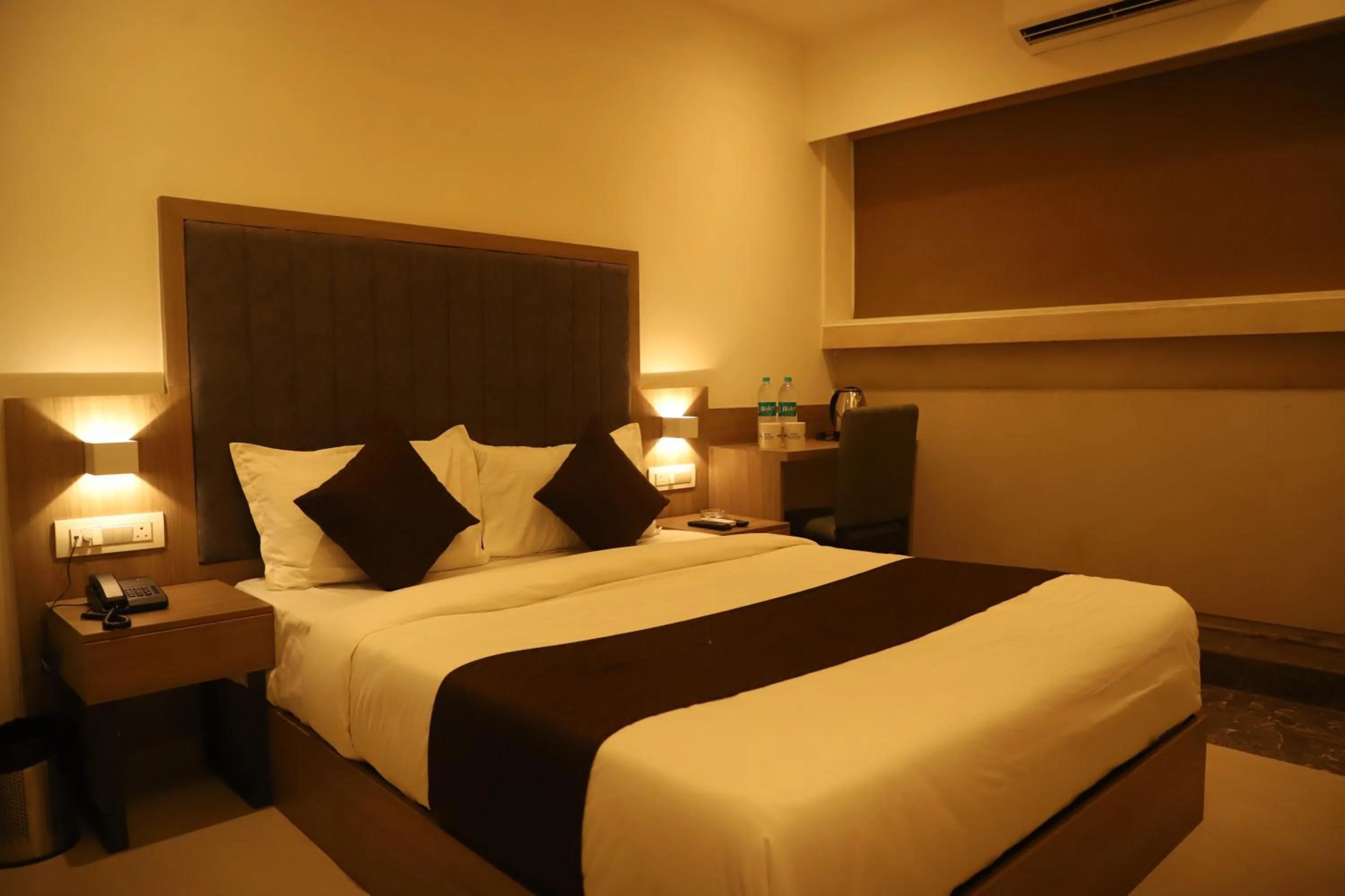 Bed in Hotel Sai Pritam