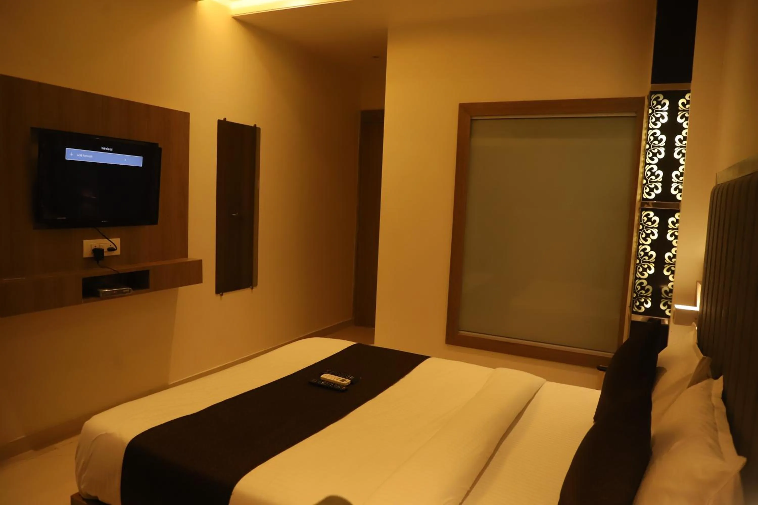 Bed in Hotel Sai Pritam