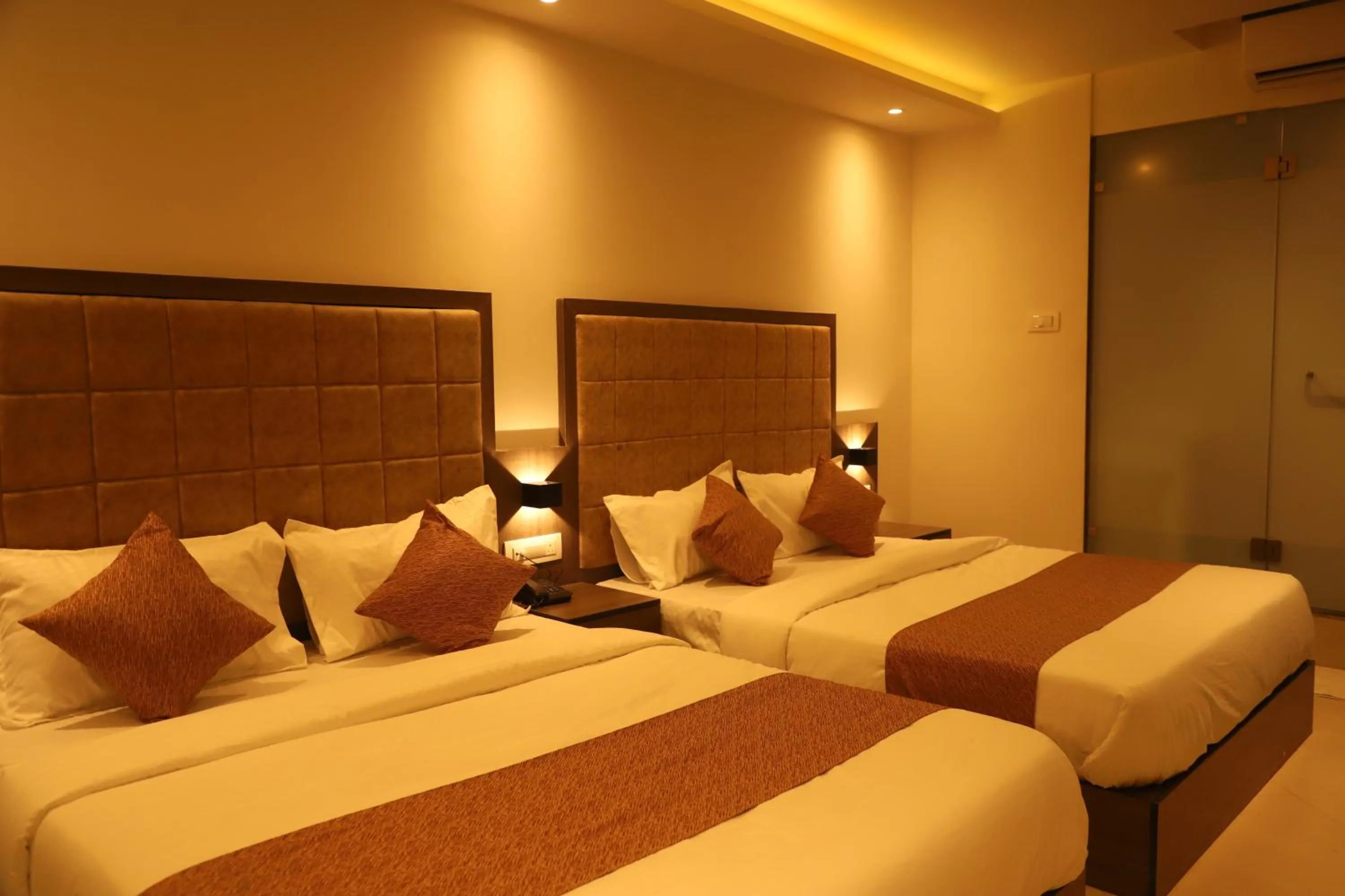 Bed in Hotel Sai Pritam