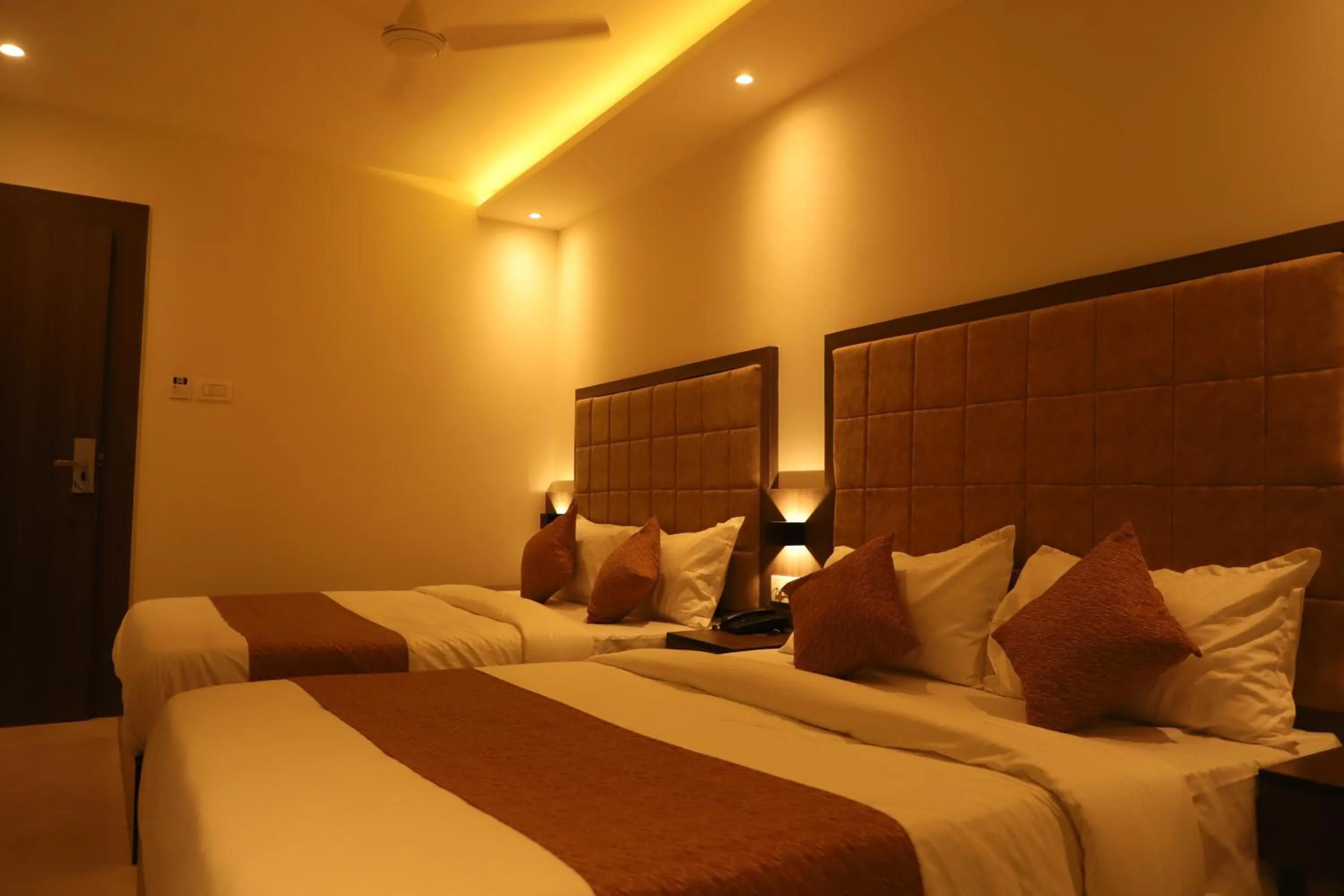 Bed in Hotel Sai Pritam