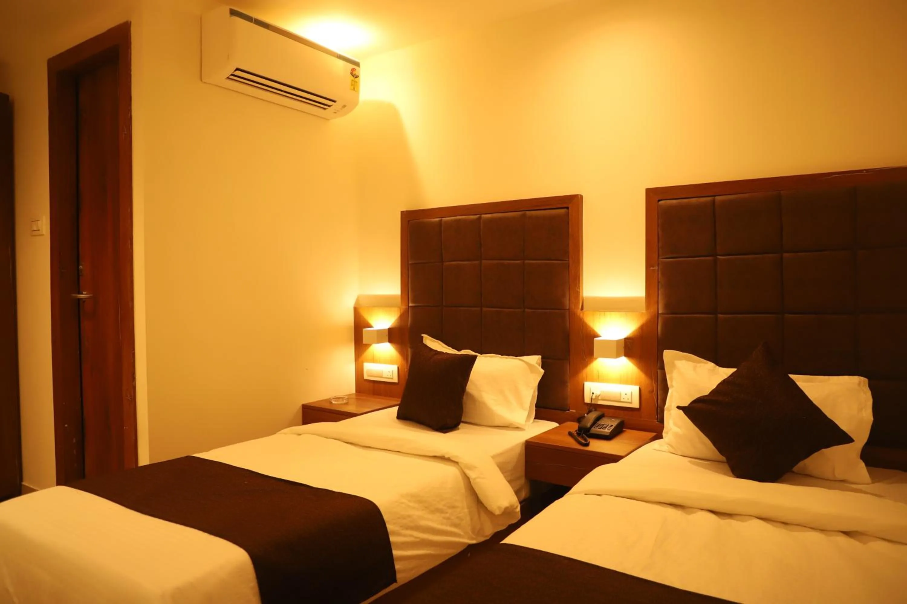 Bed in Hotel Sai Pritam