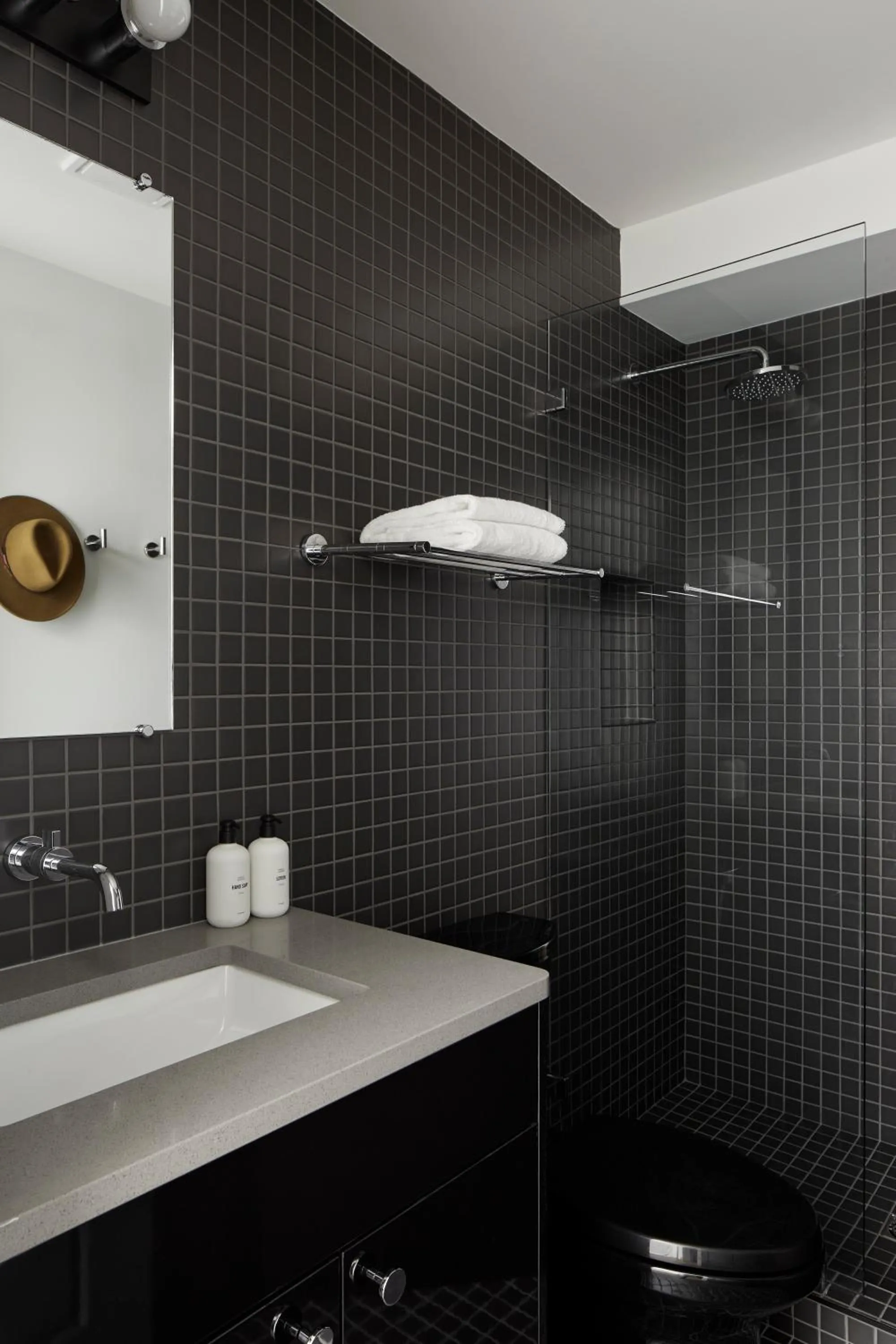 Bathroom in note by Mint House - Nashville Art District