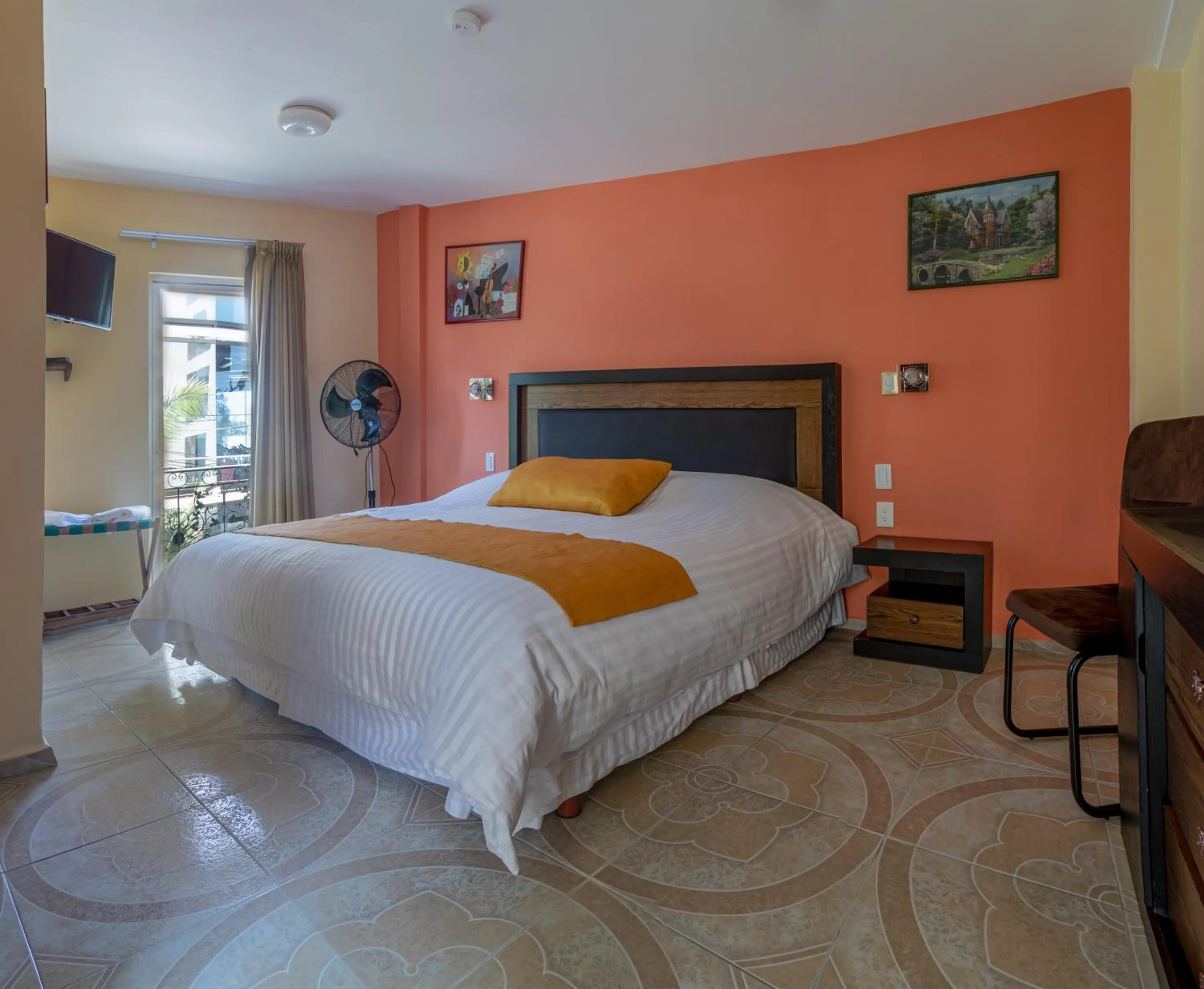 Bed in Casa Shalom Puebla