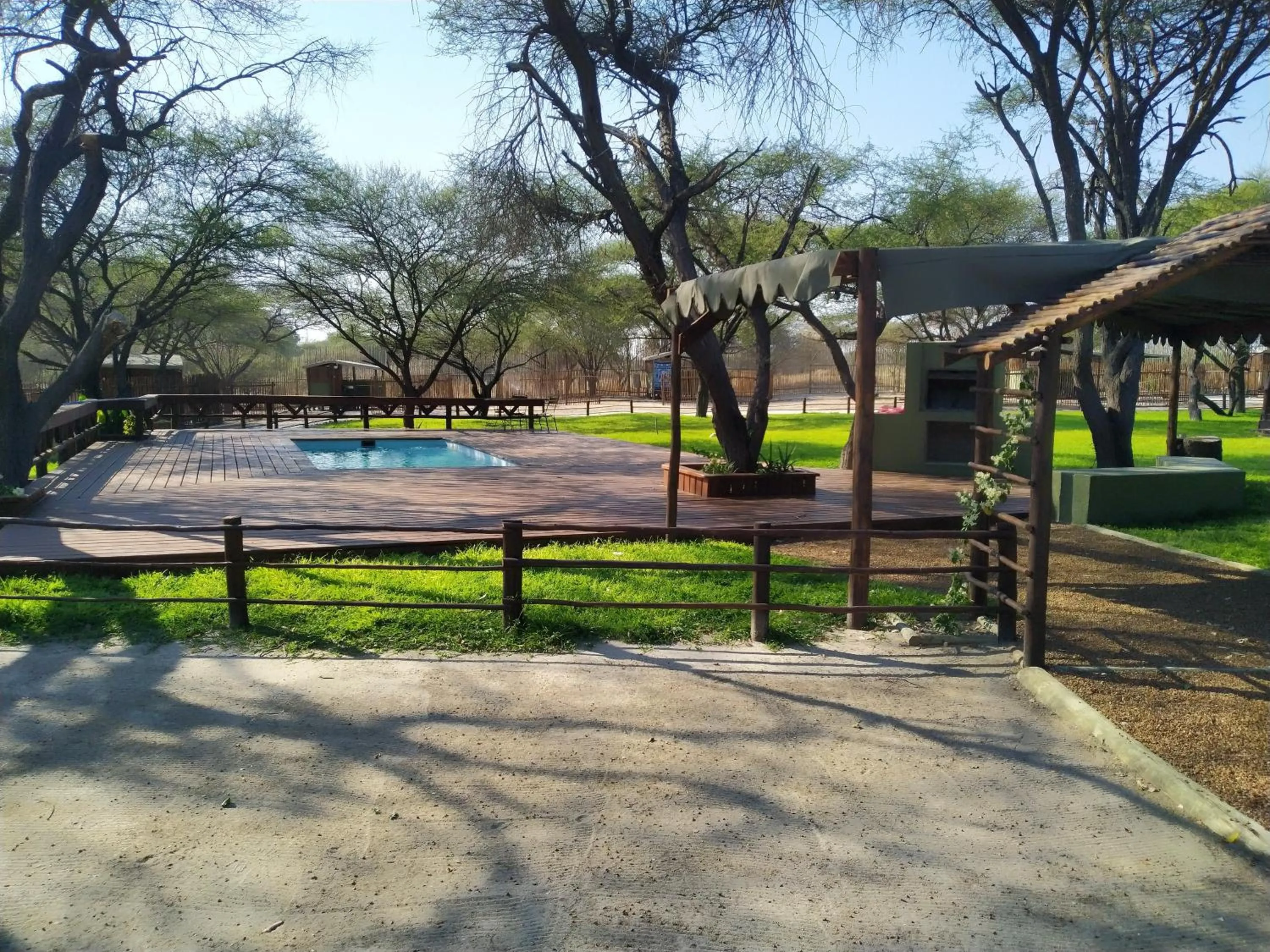 Pool view in Nako Okavango Guesthouse