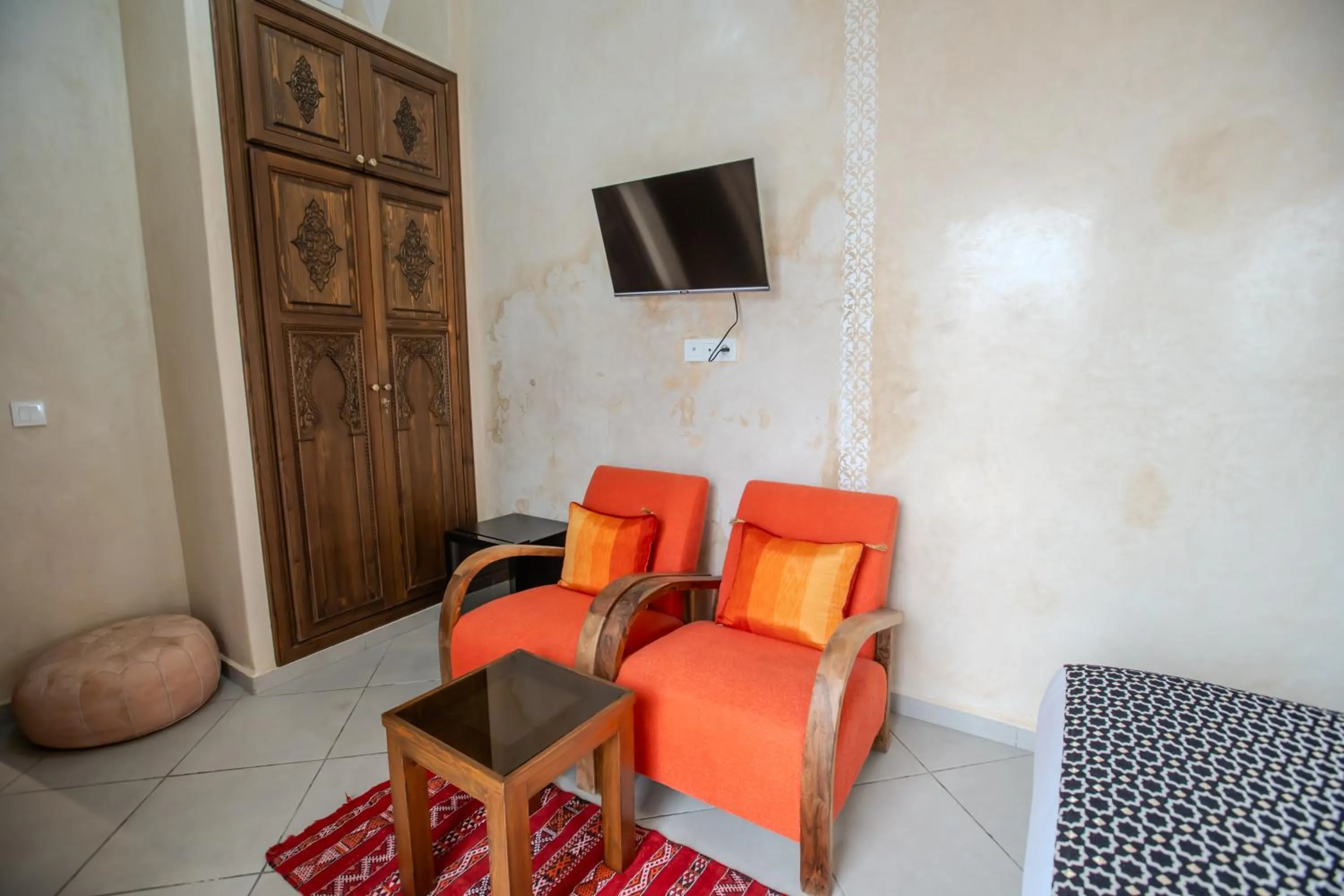 Living room in Riad Mandana & Spa