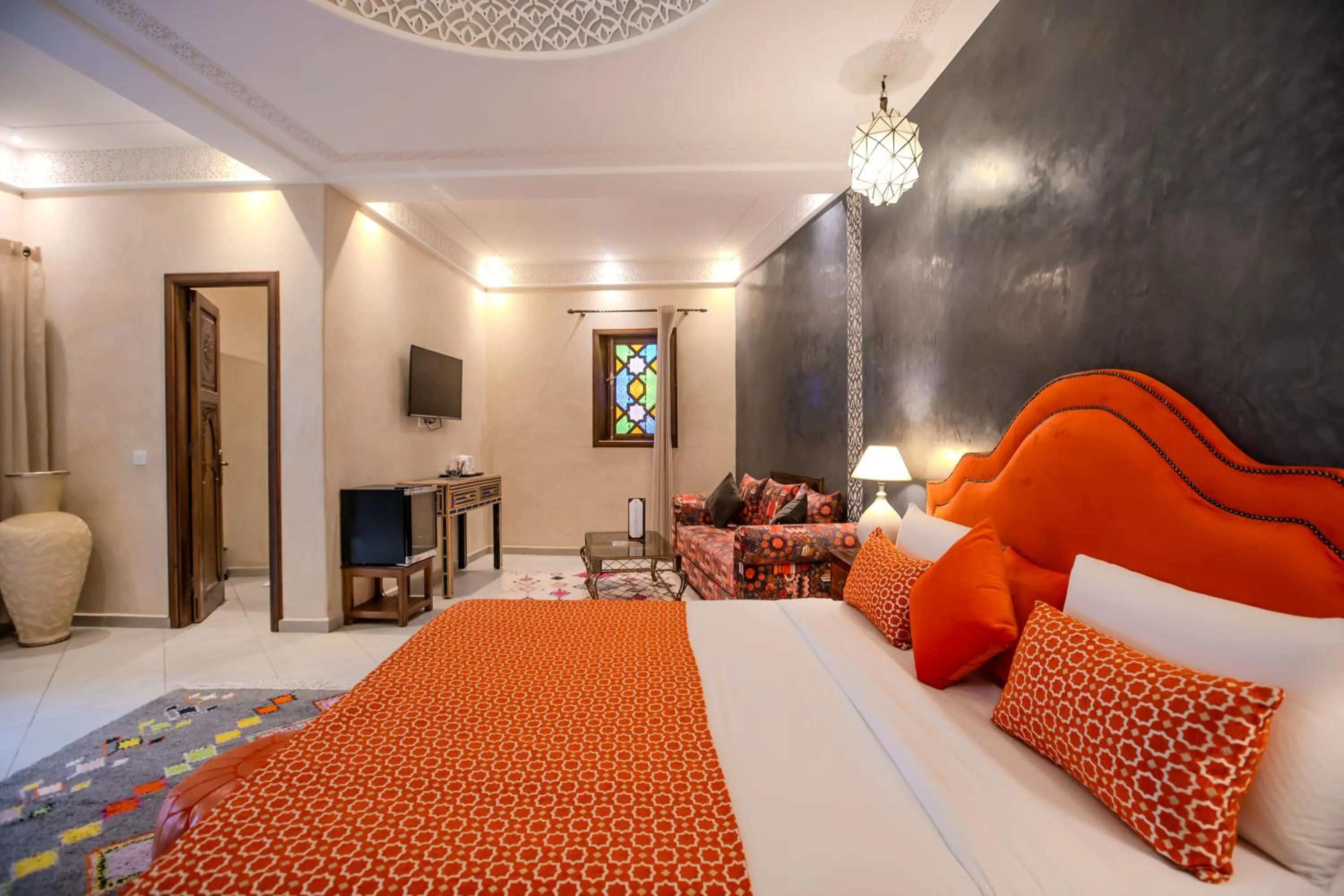 Bed in Riad Mandana & Spa
