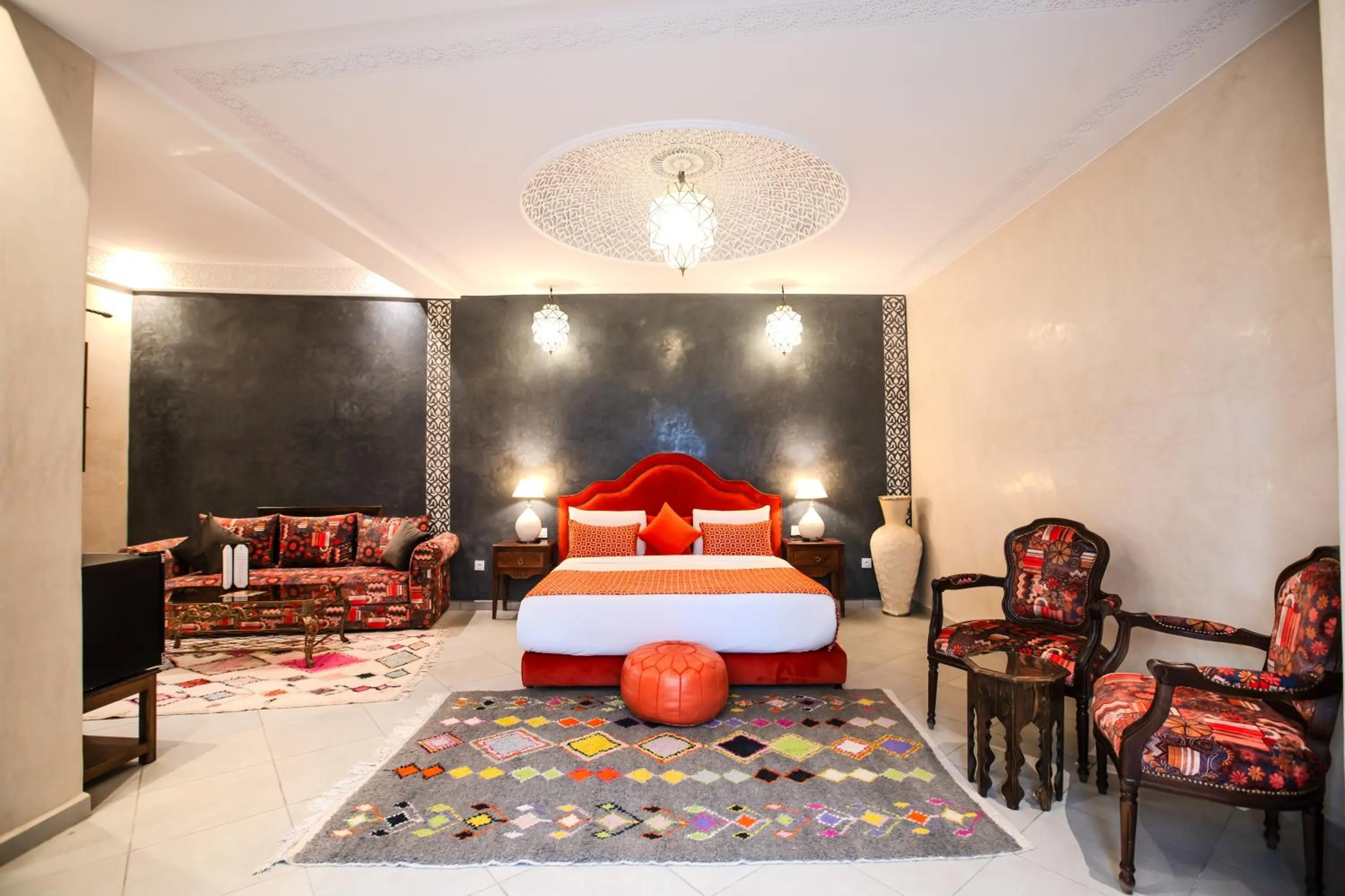 Bed in Riad Mandana & Spa