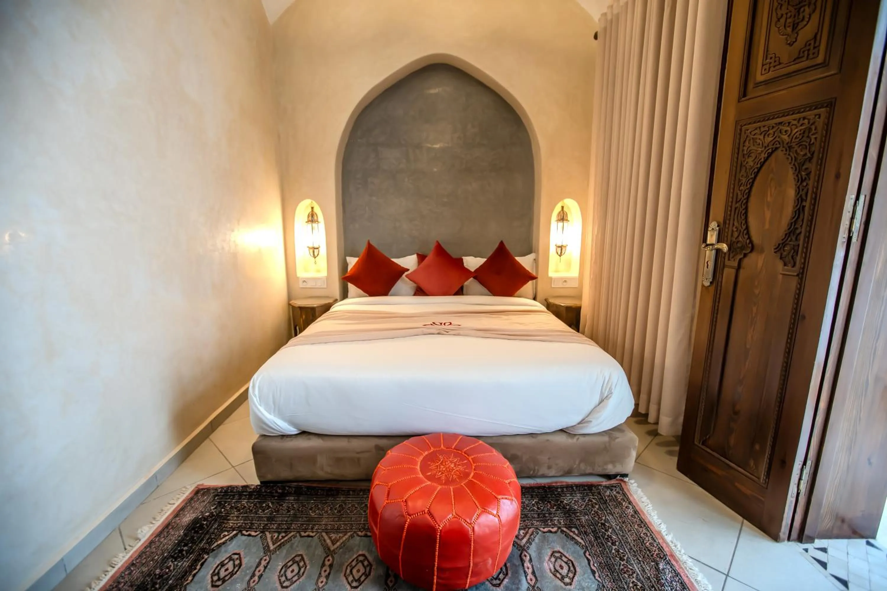 Bed in Riad Mandana & Spa