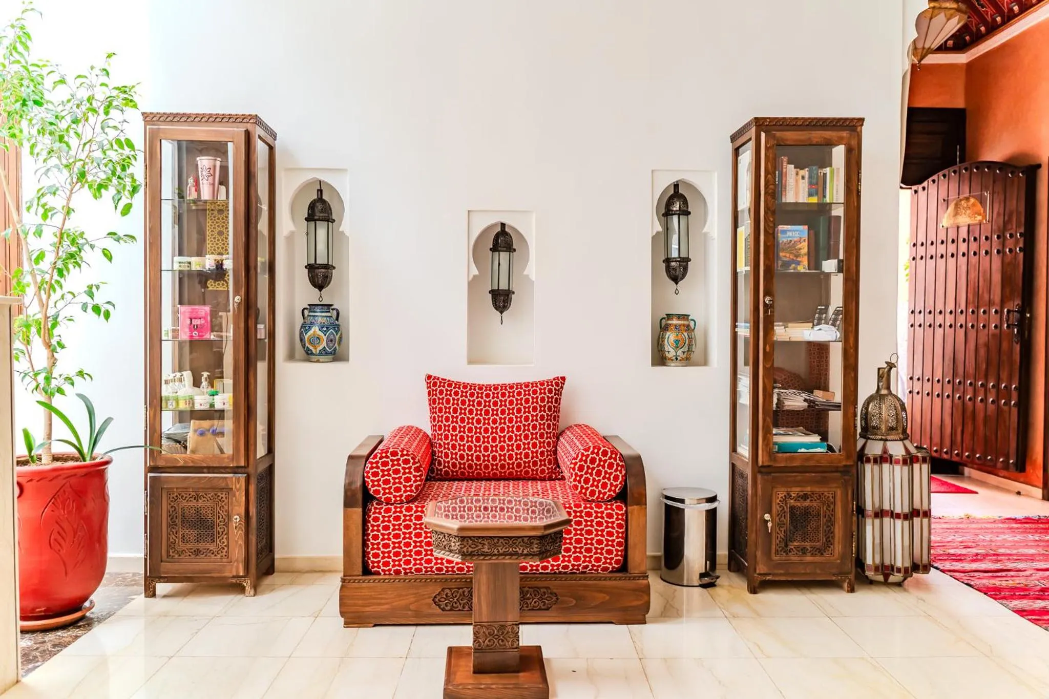Living room in Riad Mandana & Spa