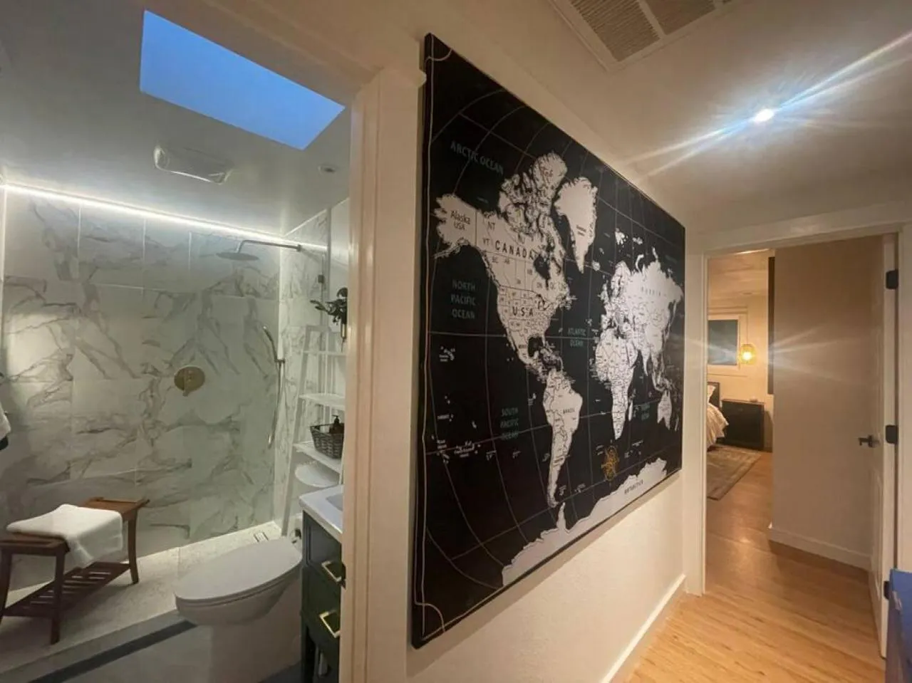 Shower in Zen Haus Serene Retreat, prime location with views