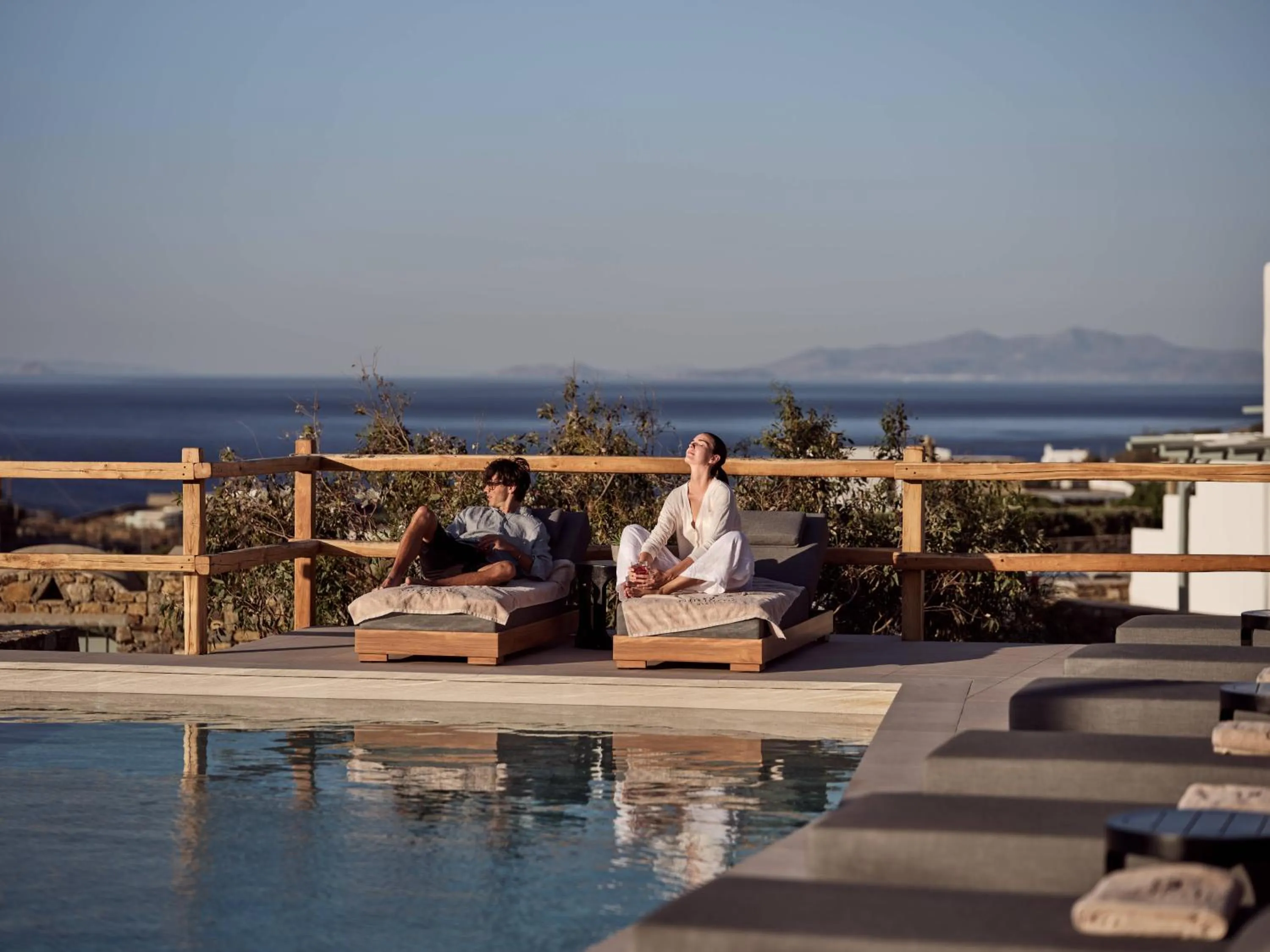 Pool view in Anemelia Hotel Mykonos