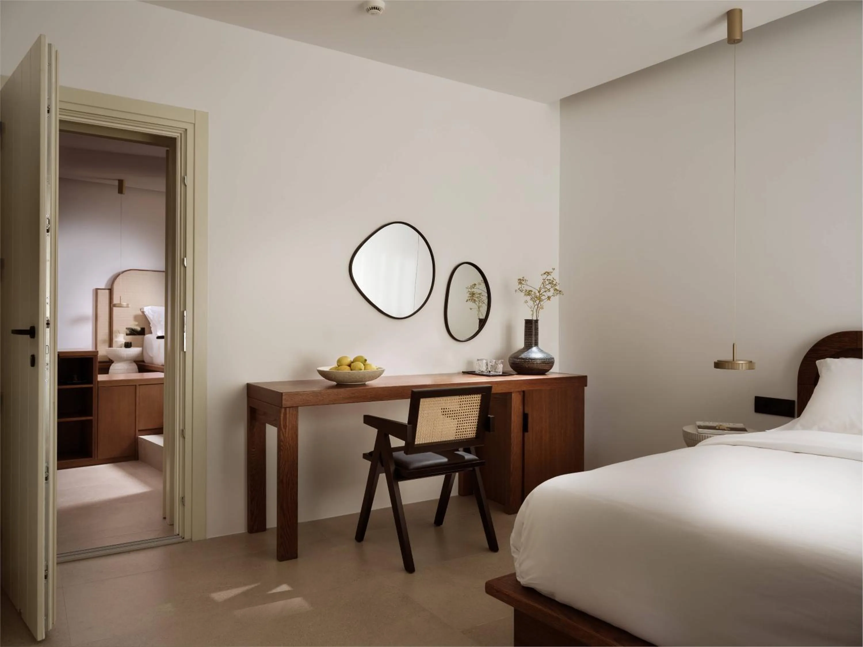 Bedroom, Bed in Anemelia Hotel Mykonos